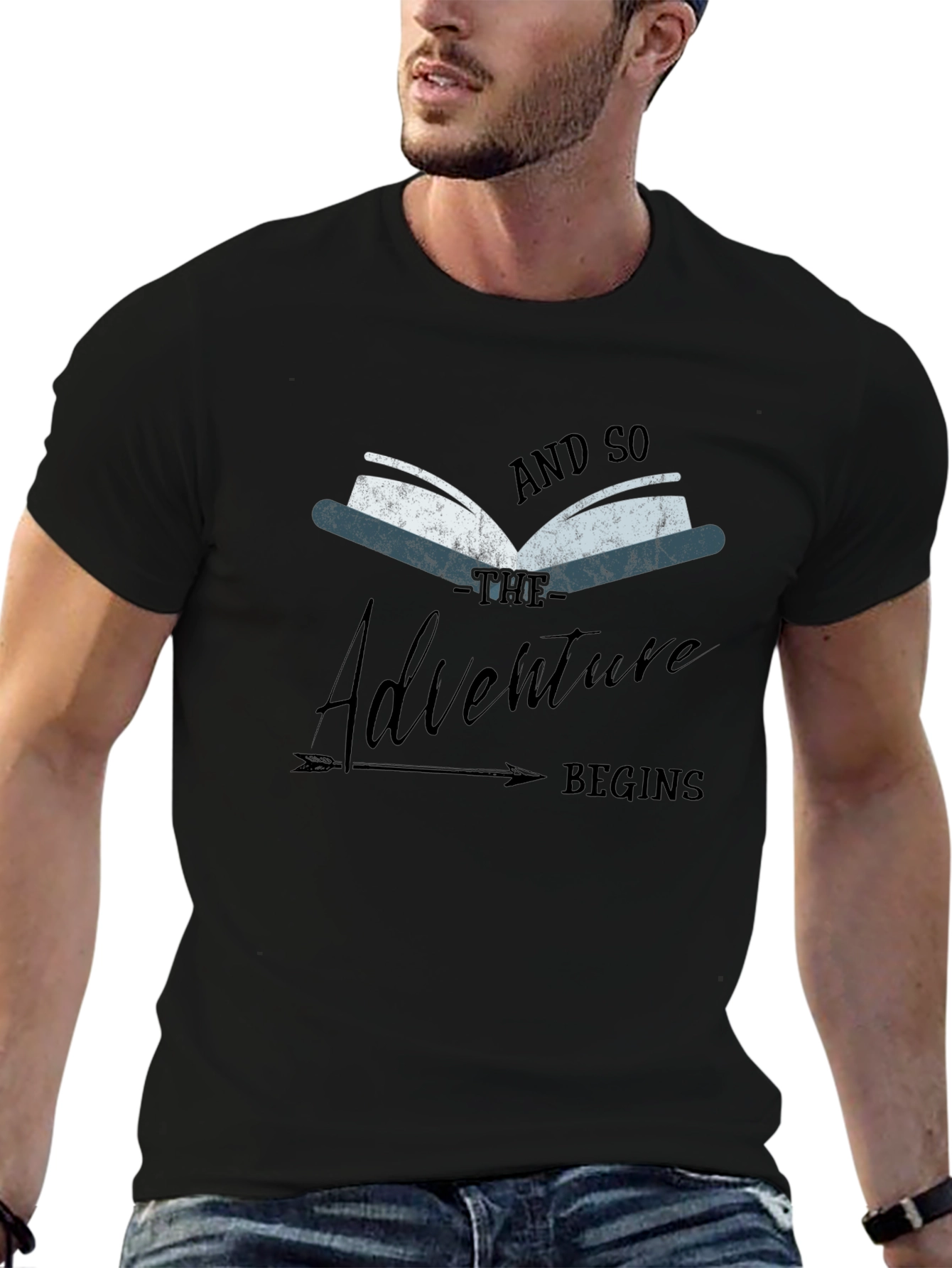 Adventure Begins Book Graphic Tee