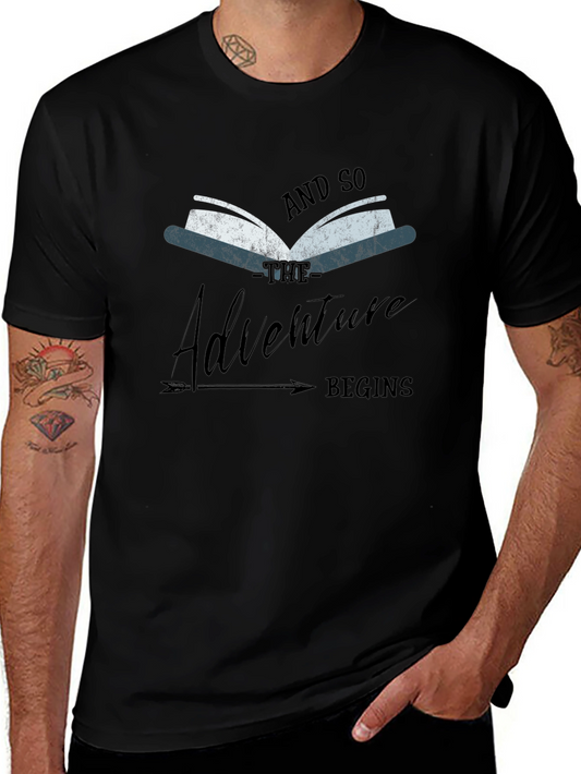 Adventure Begins Book Graphic Tee