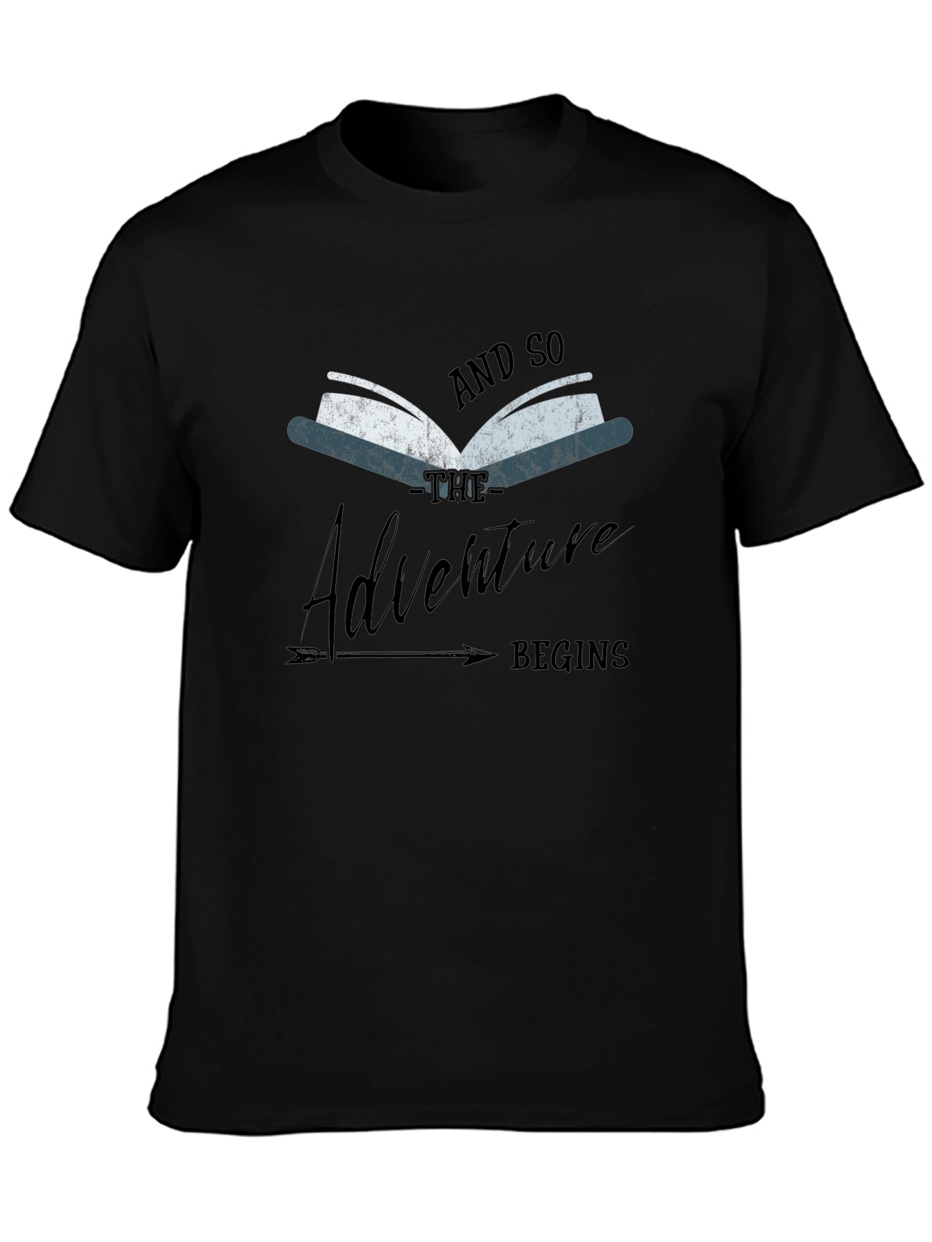 Adventure Begins Book Graphic Tee