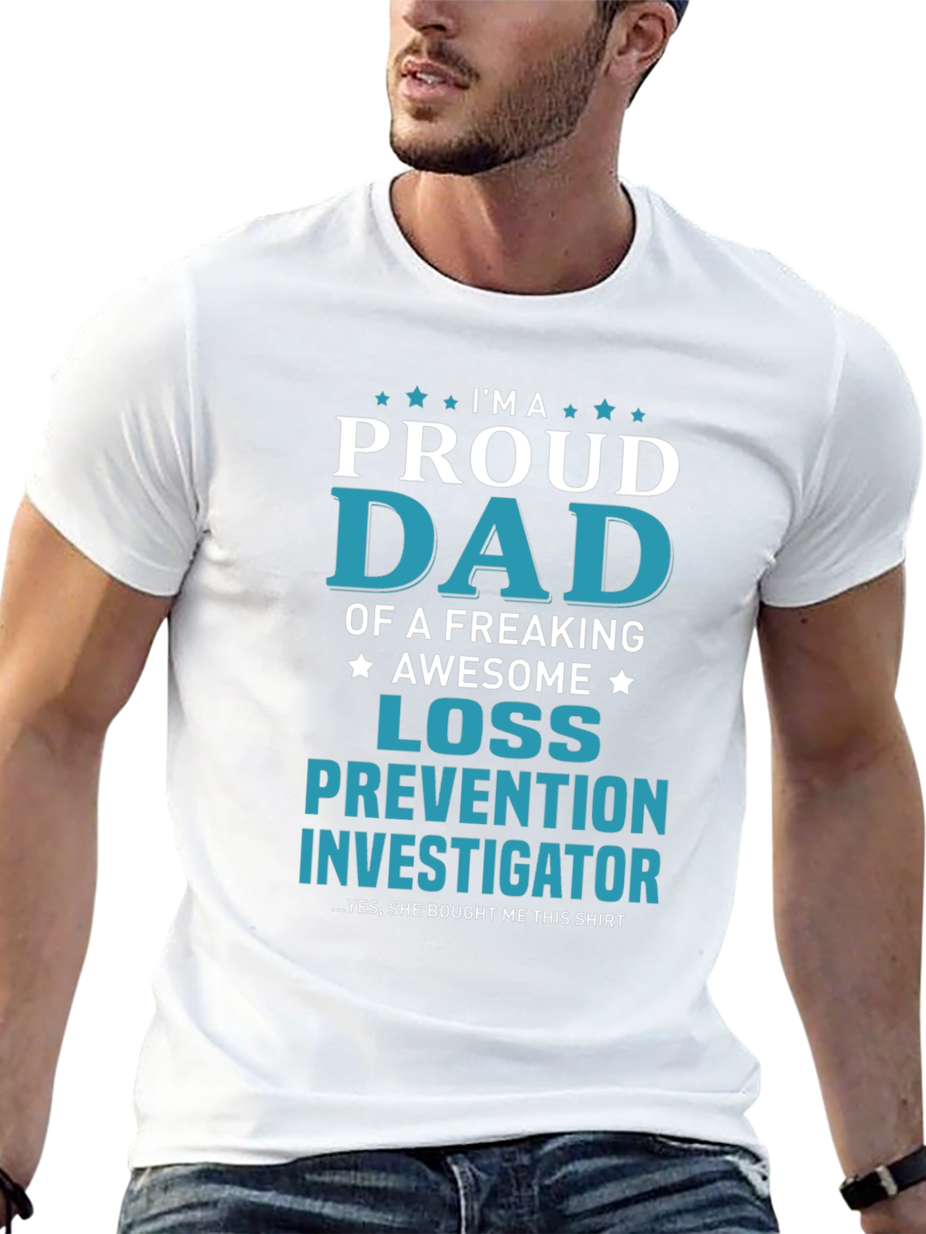 Proud Dad Loss Prevention Investigator Graphic Tee