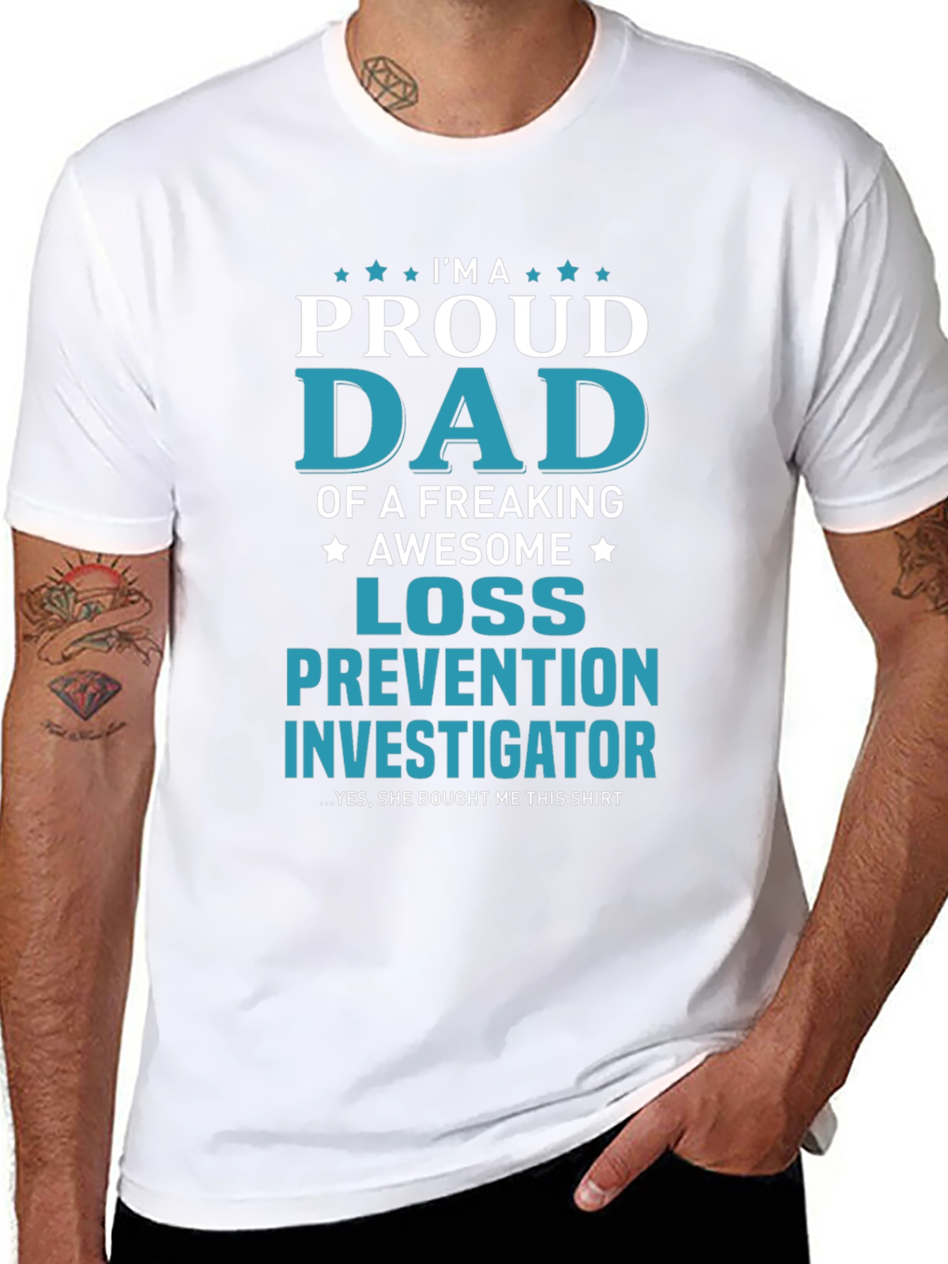 Proud Dad Loss Prevention Investigator Graphic Tee
