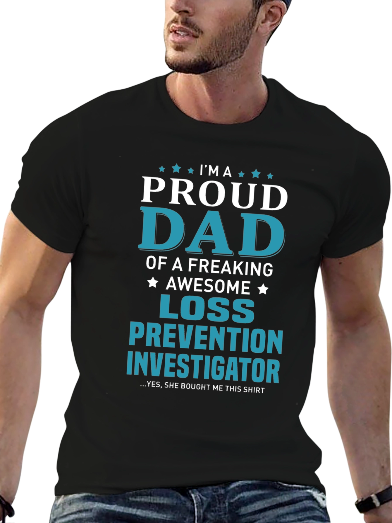 Proud Dad Loss Prevention Investigator Graphic Tee