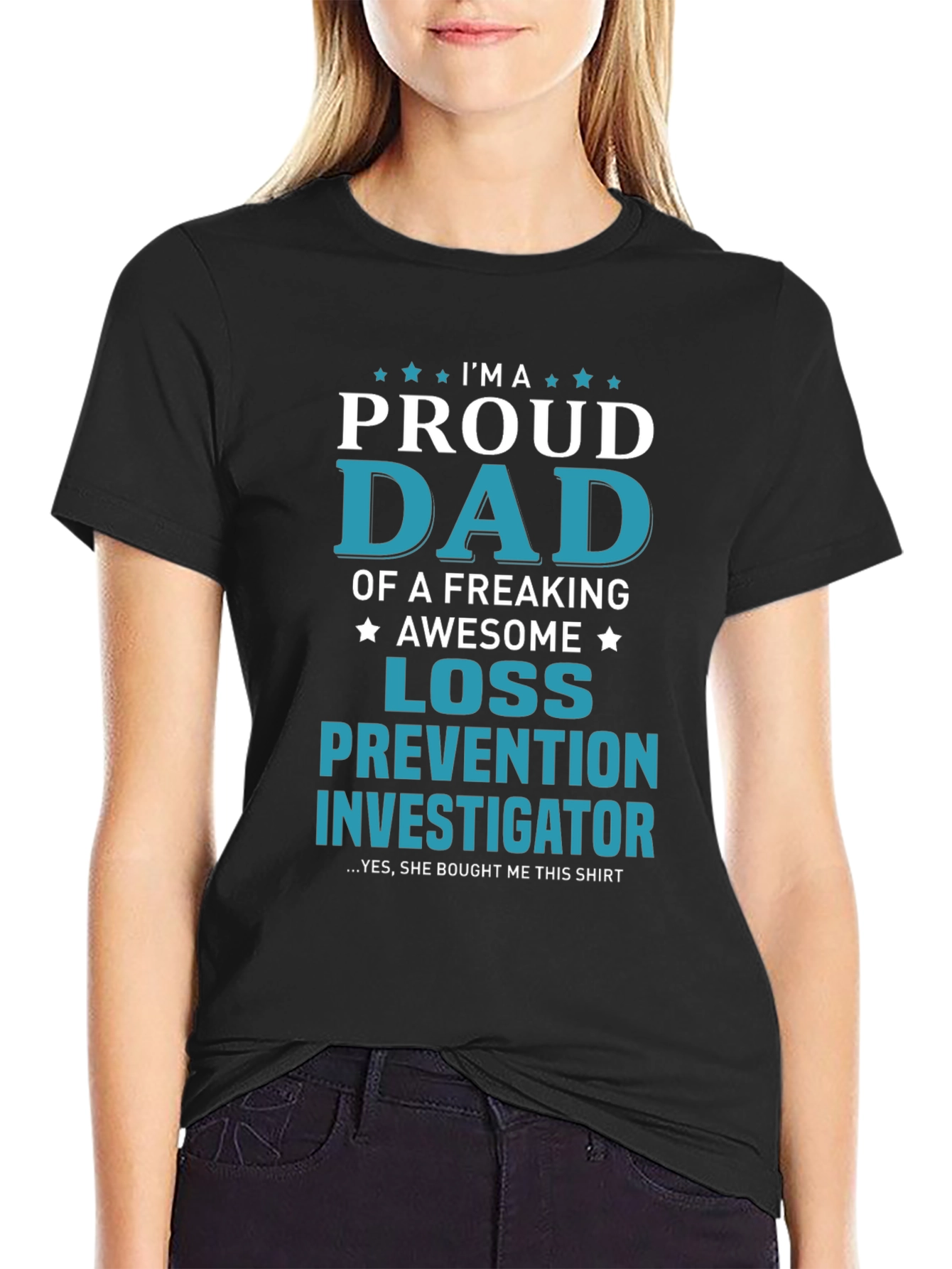 Proud Dad Loss Prevention Investigator Graphic Tee