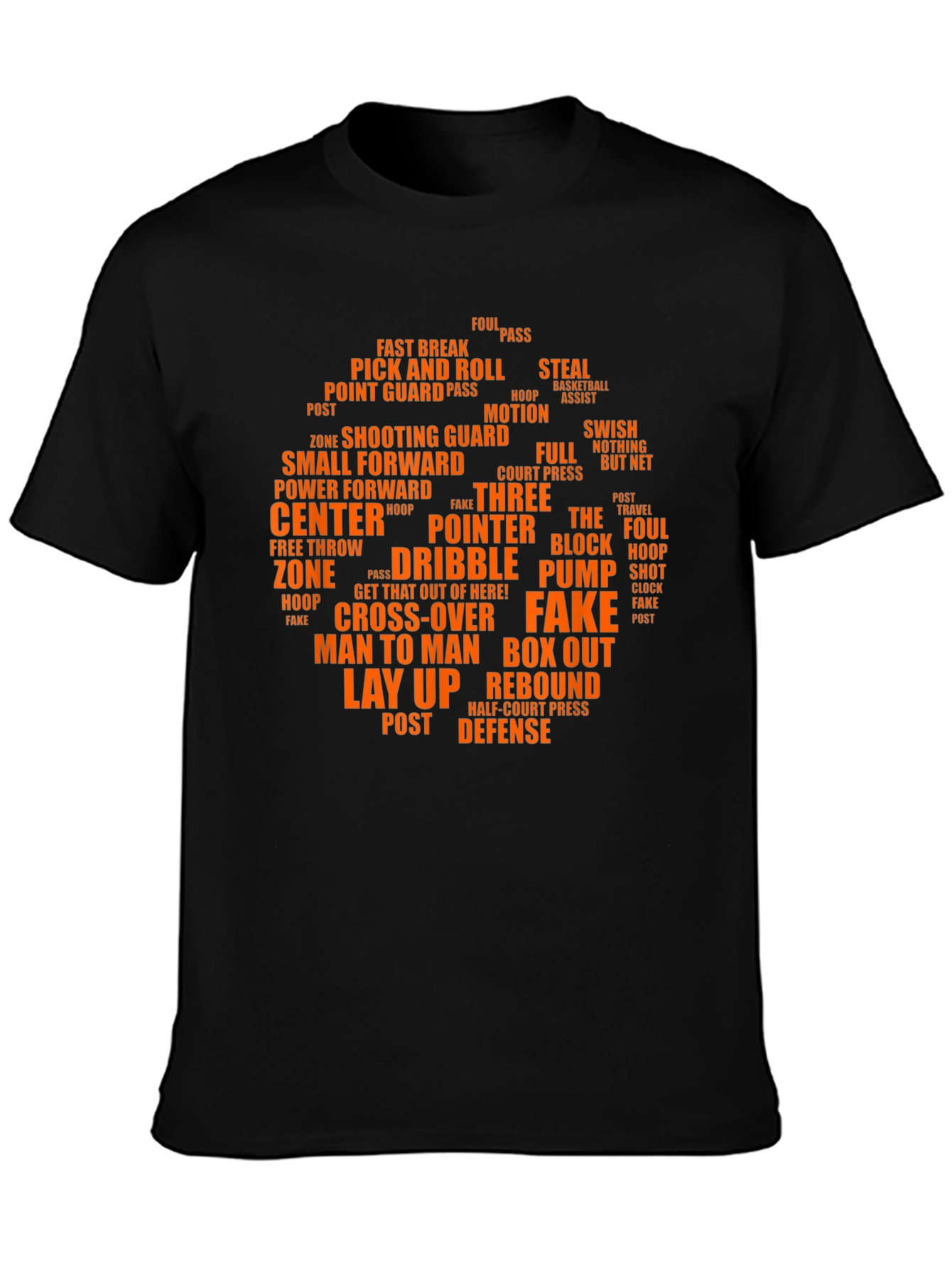 Basketball Terms Graphic T-Shirt