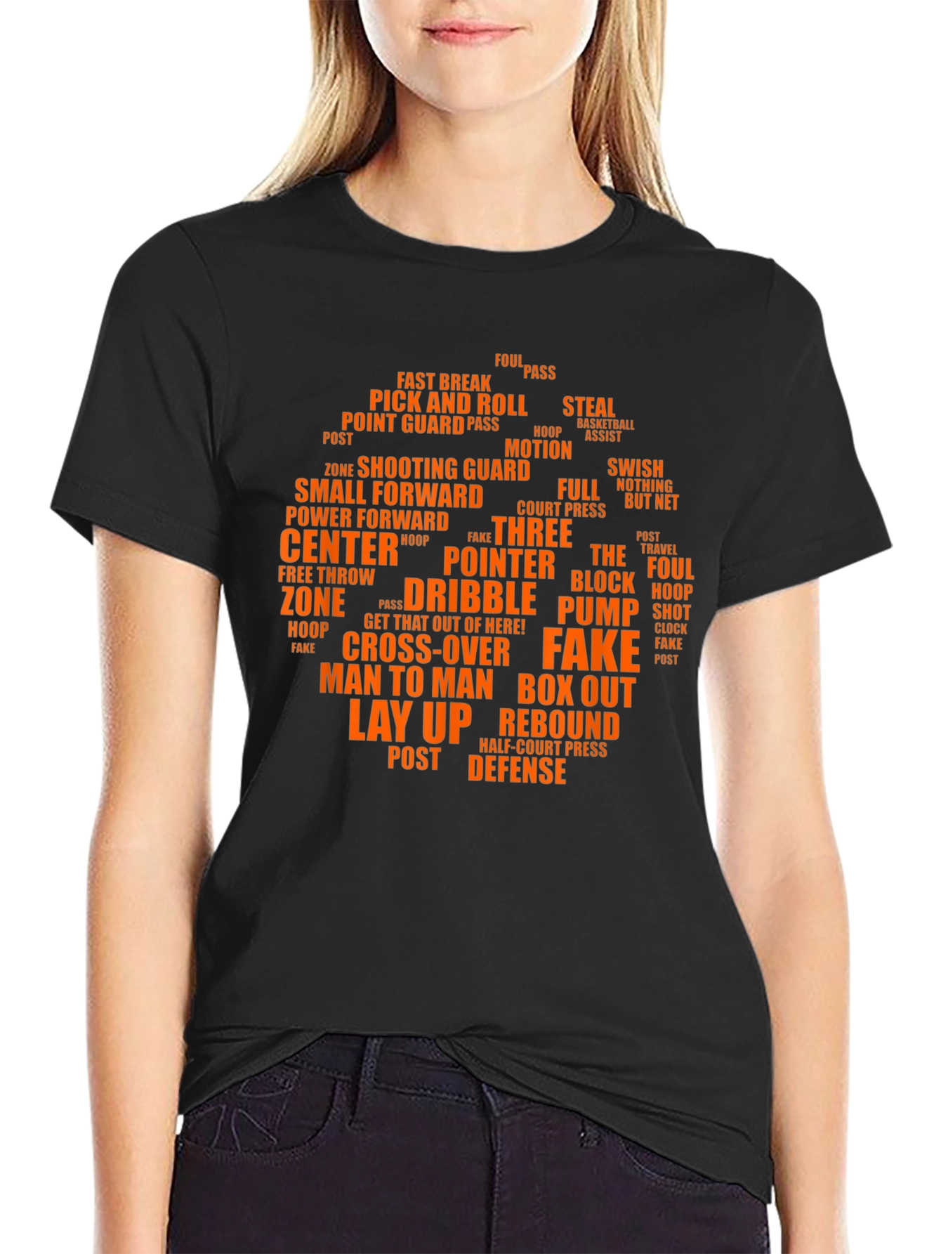 Basketball Terms Graphic T-Shirt