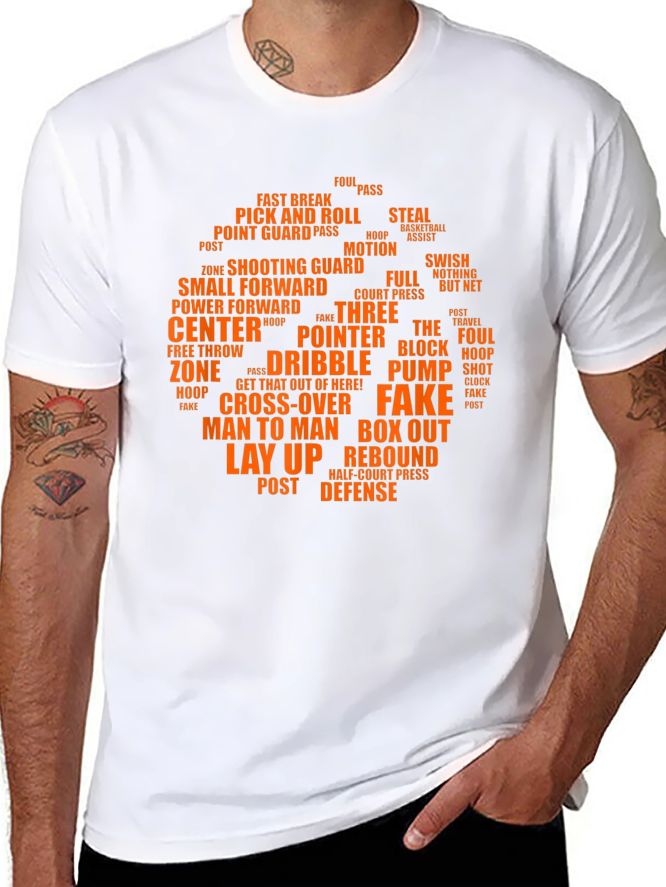 Basketball Terms Graphic T-Shirt