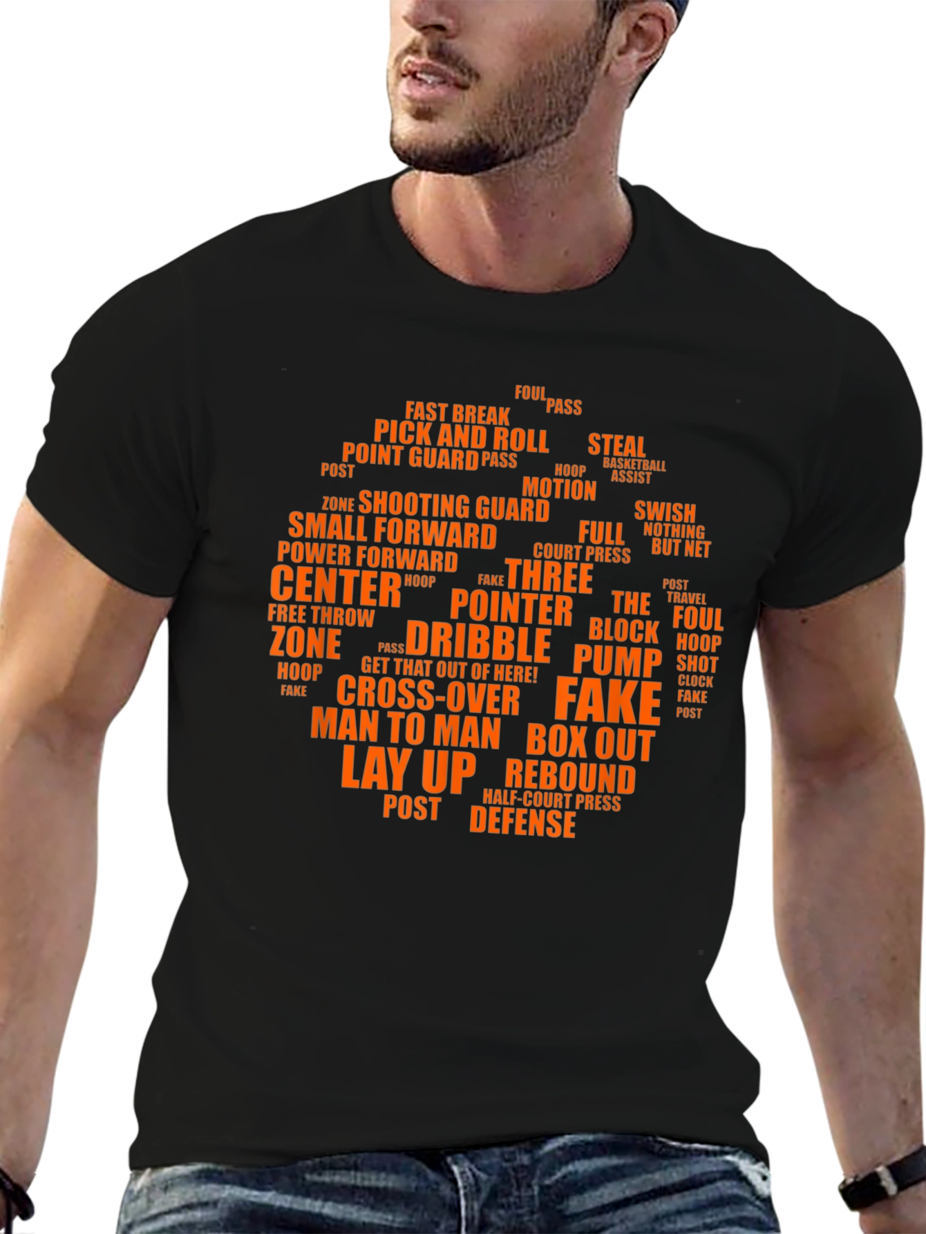 Basketball Terms Graphic T-Shirt
