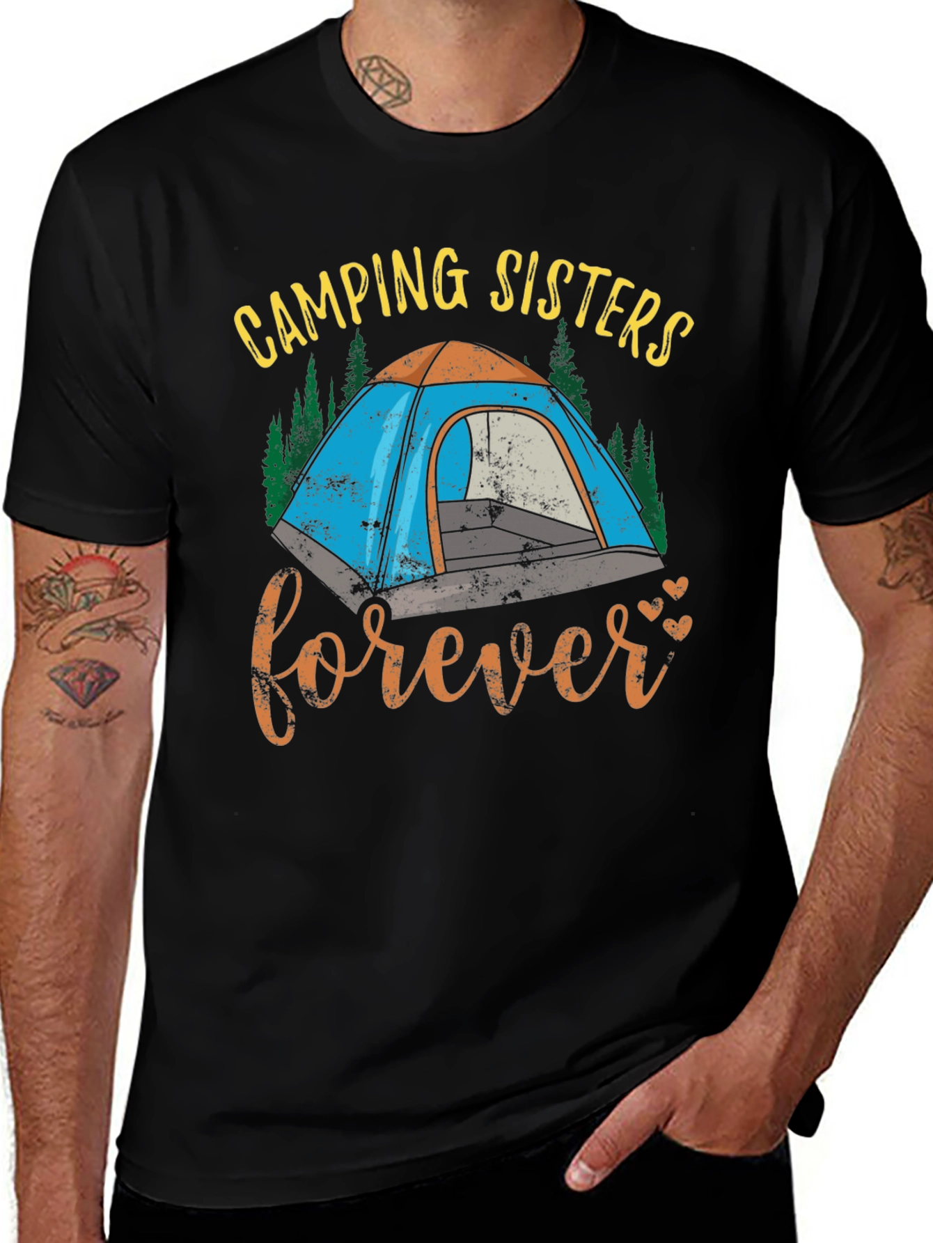 Camping Sisters Forever Graphic Tee