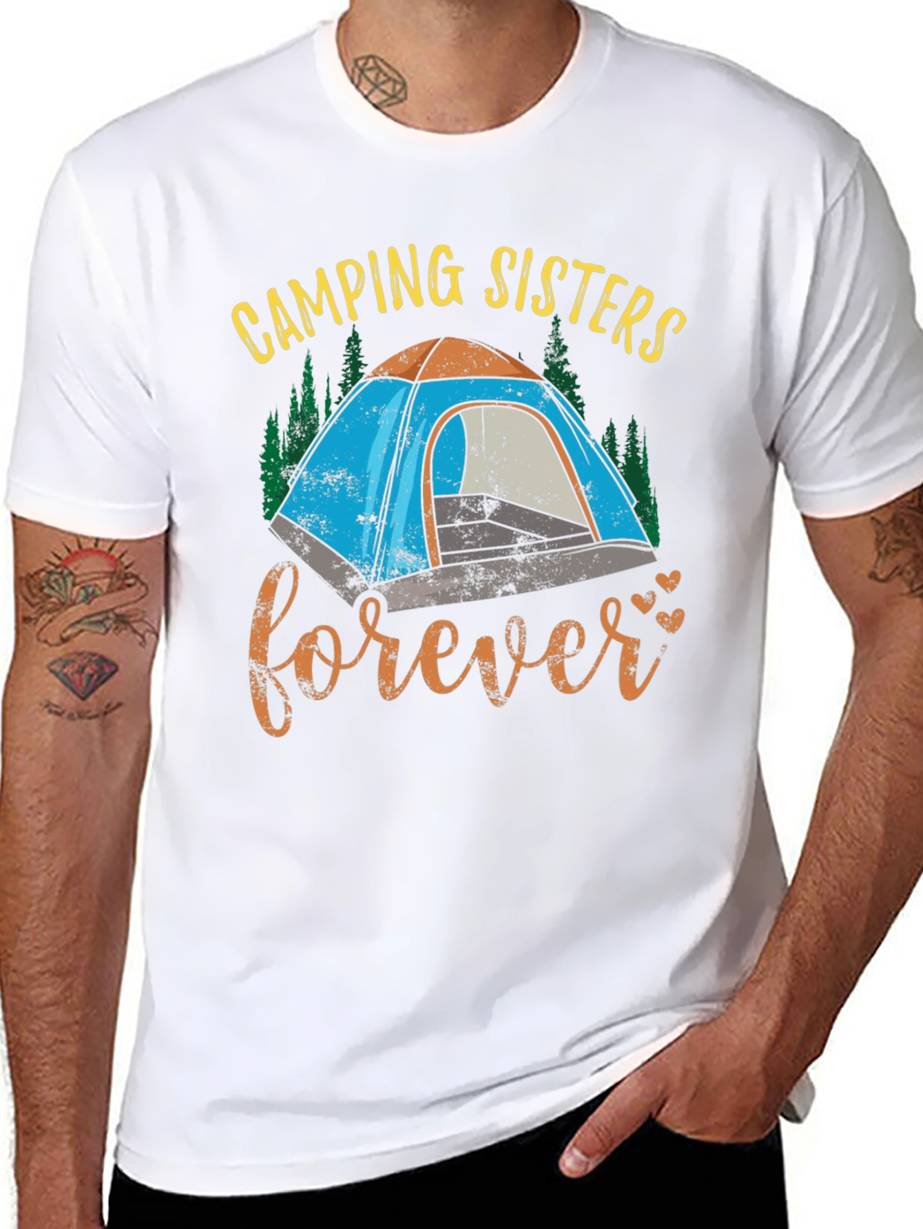 Camping Sisters Forever Graphic Tee