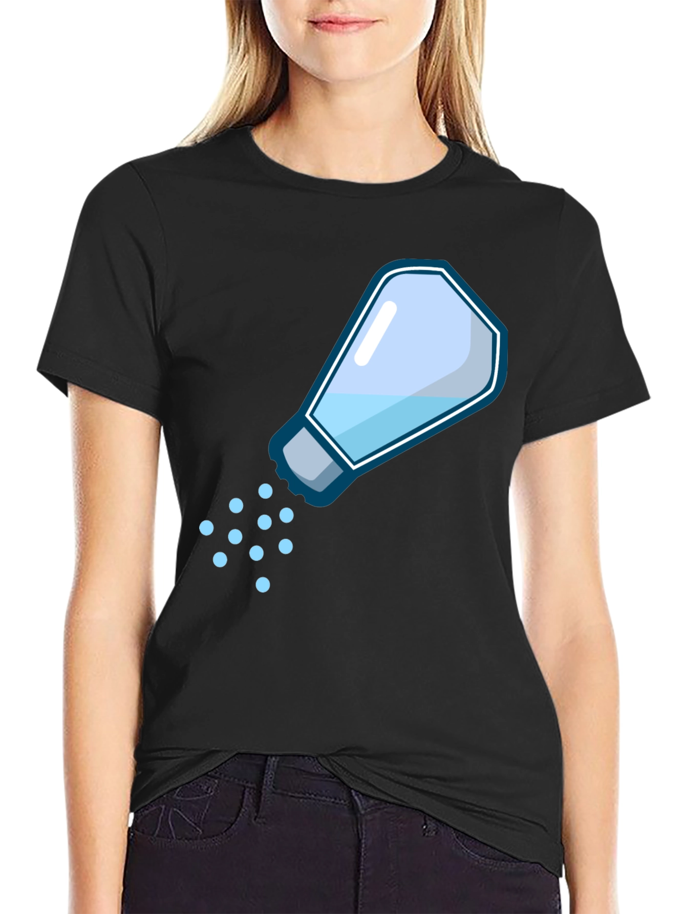 Salty T-Shirt - Funny Cartoon Salt Shaker Design
