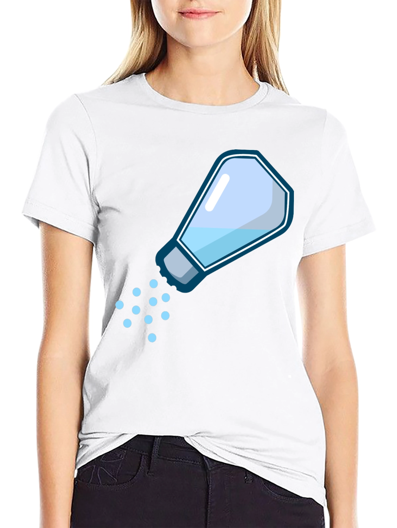 Salty T-Shirt - Funny Cartoon Salt Shaker Design