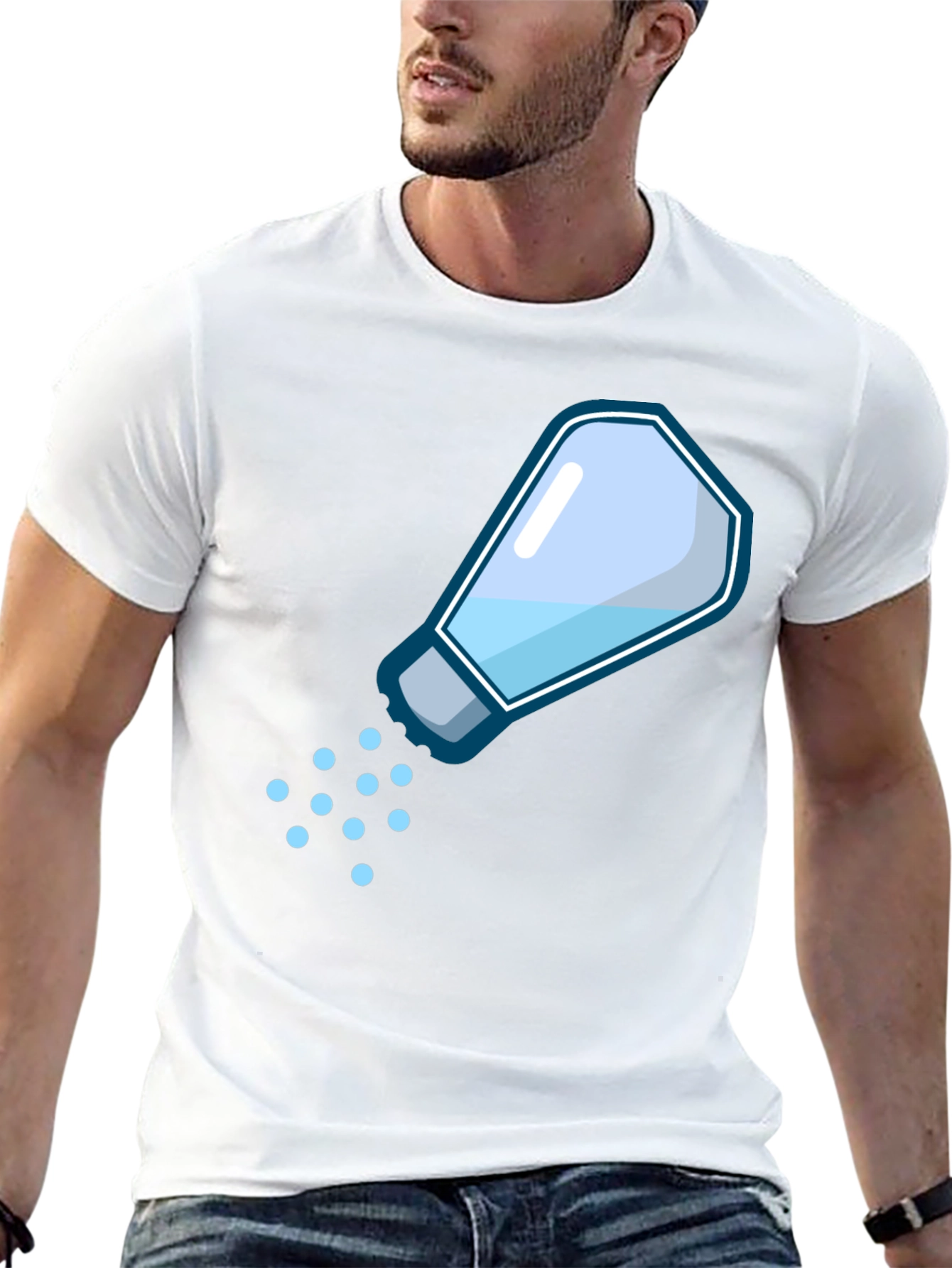 Salty T-Shirt - Funny Cartoon Salt Shaker Design