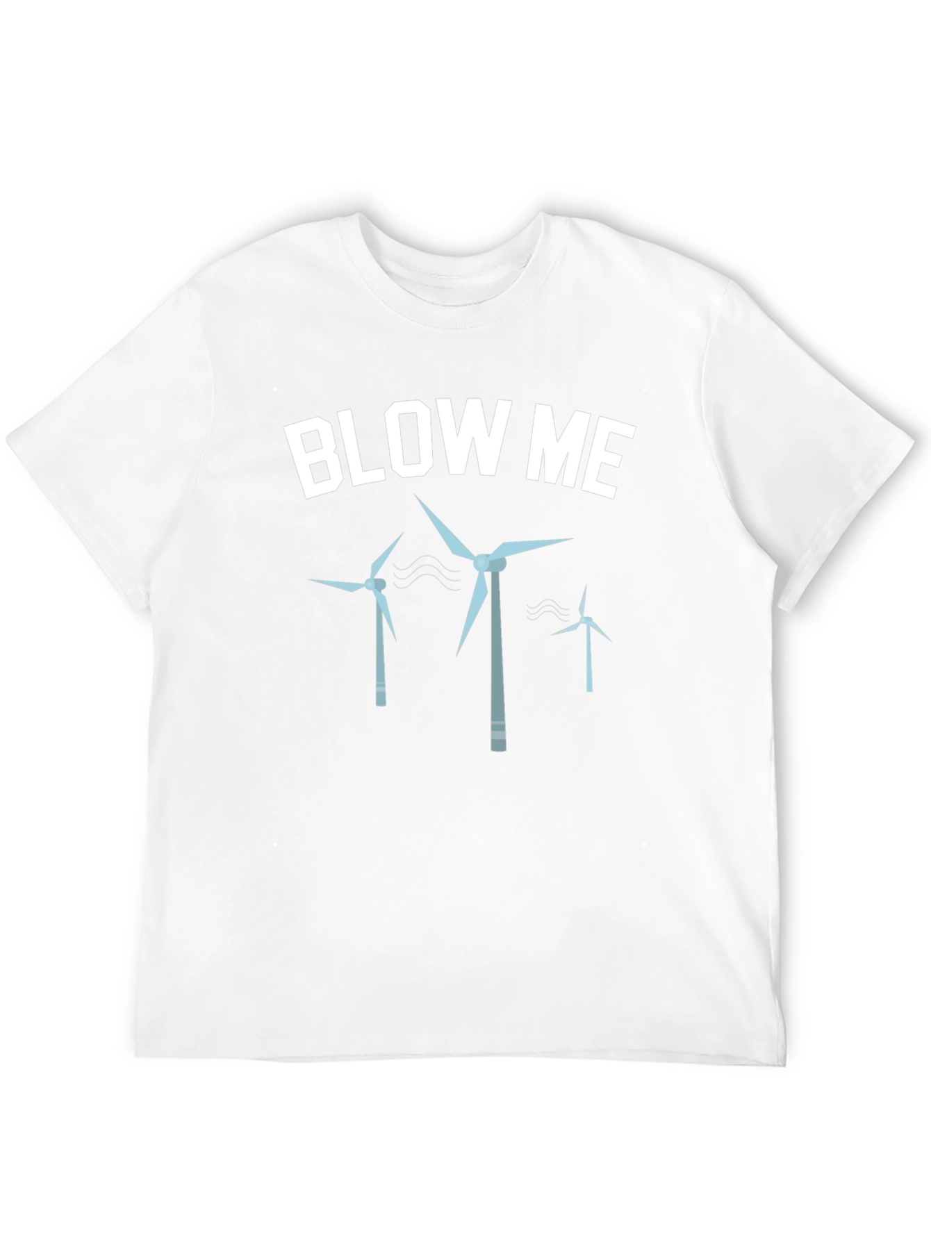 Blow Me Wind Turbines Graphic Tee - Black
