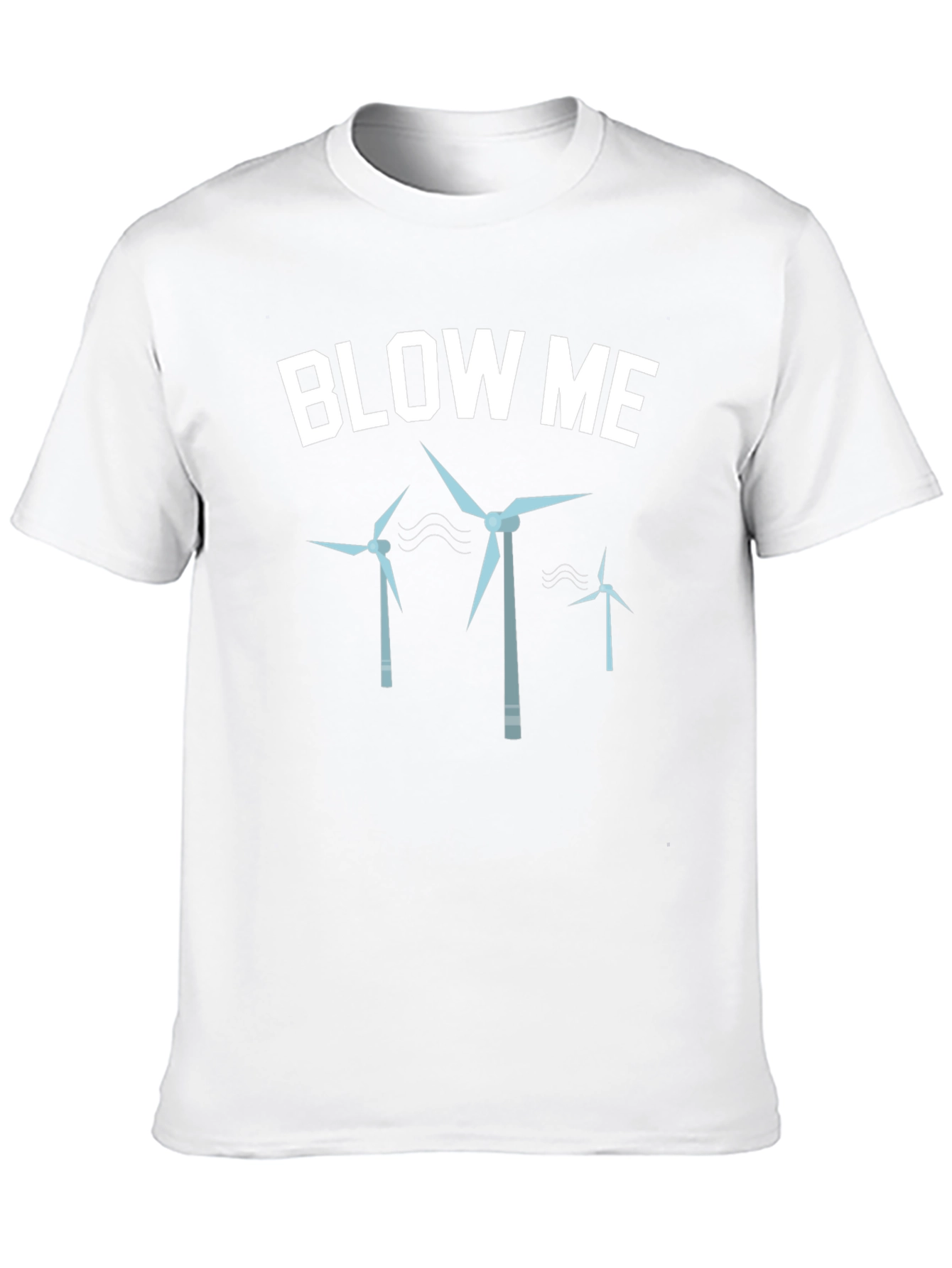 Blow Me Wind Turbines Graphic Tee - Black