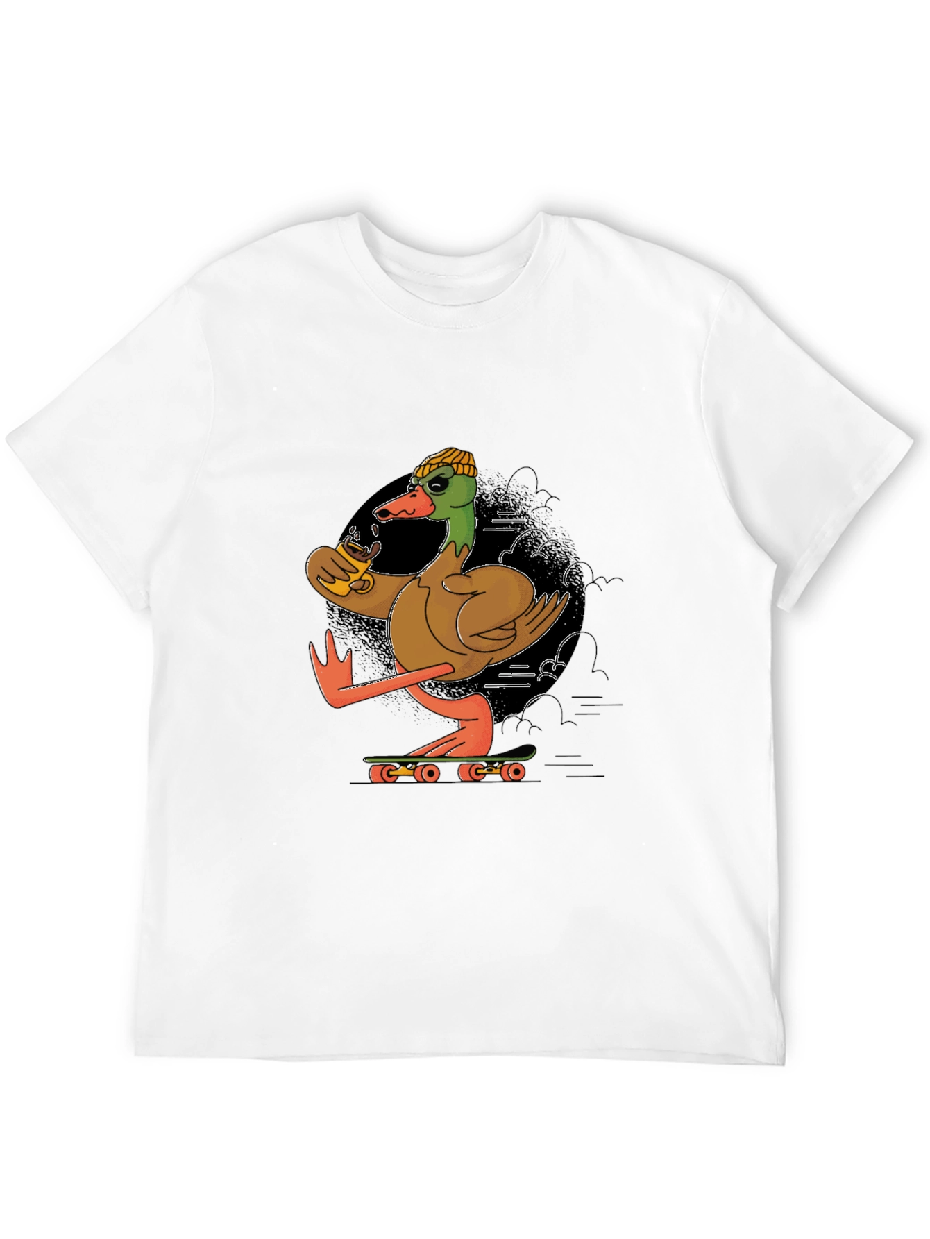 Duck Skateboarder Graphic Tee