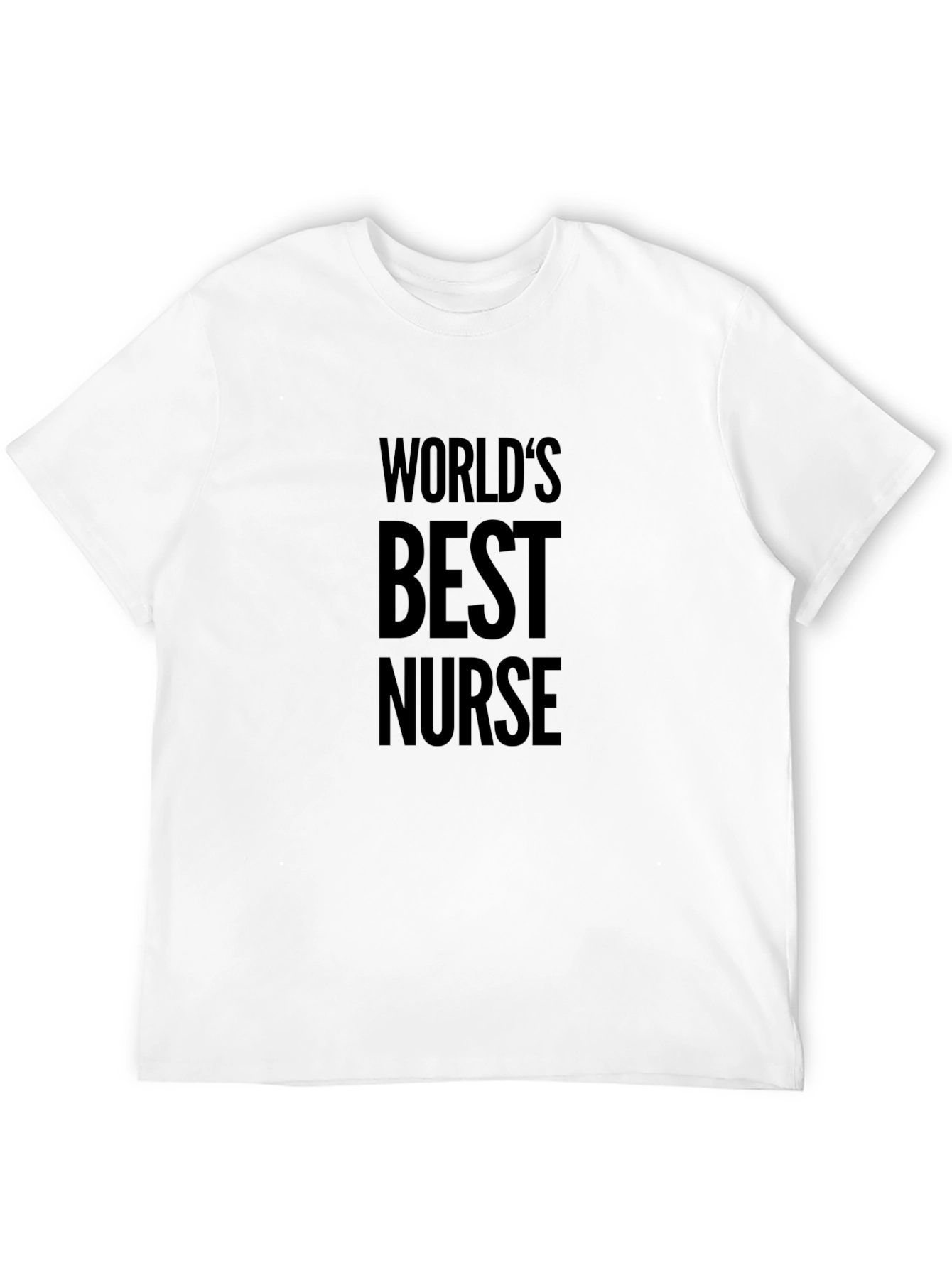 Worlds Best Nurse T-Shirt - Black Crew Neck