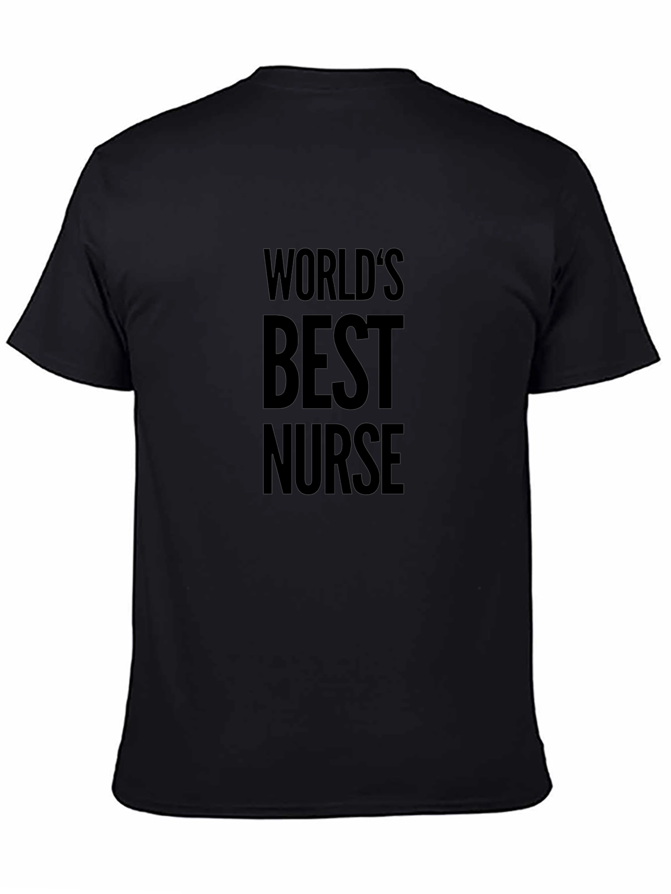 Worlds Best Nurse T-Shirt - Black Crew Neck