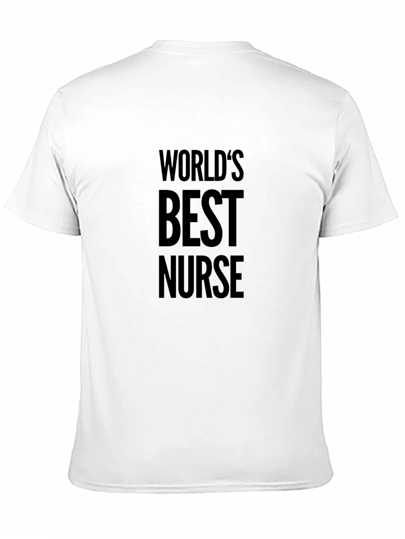 Worlds Best Nurse T-Shirt - Black Crew Neck