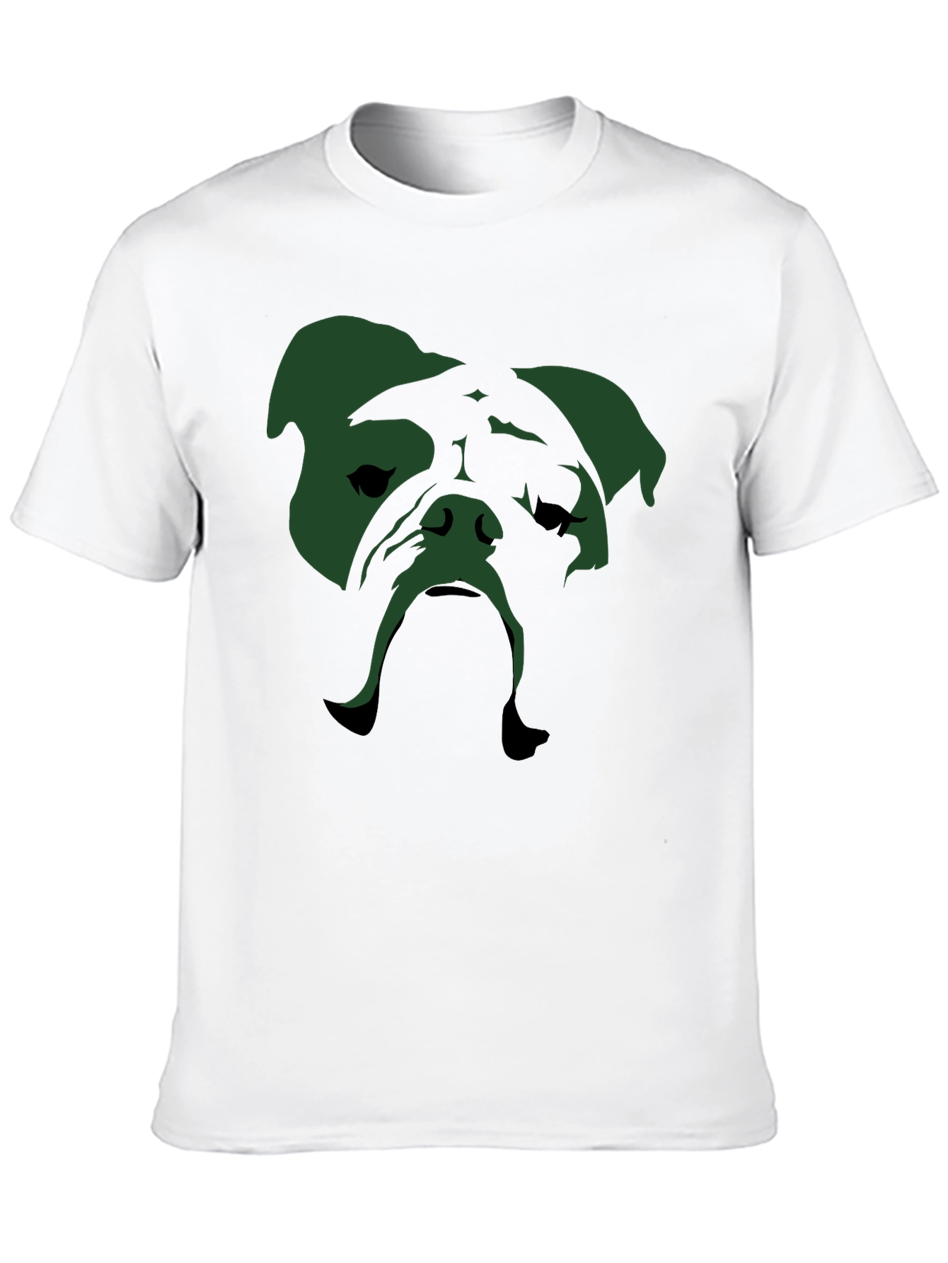 Bulldog Graphic Tee - Mens Black Crew Neck T-Shirt