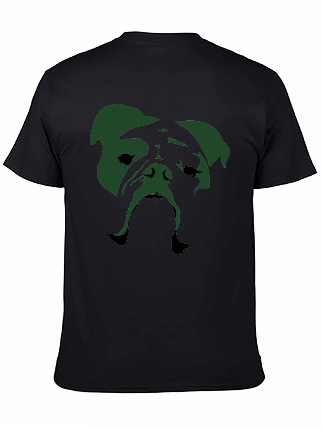 Bulldog Graphic Tee - Mens Black Crew Neck T-Shirt