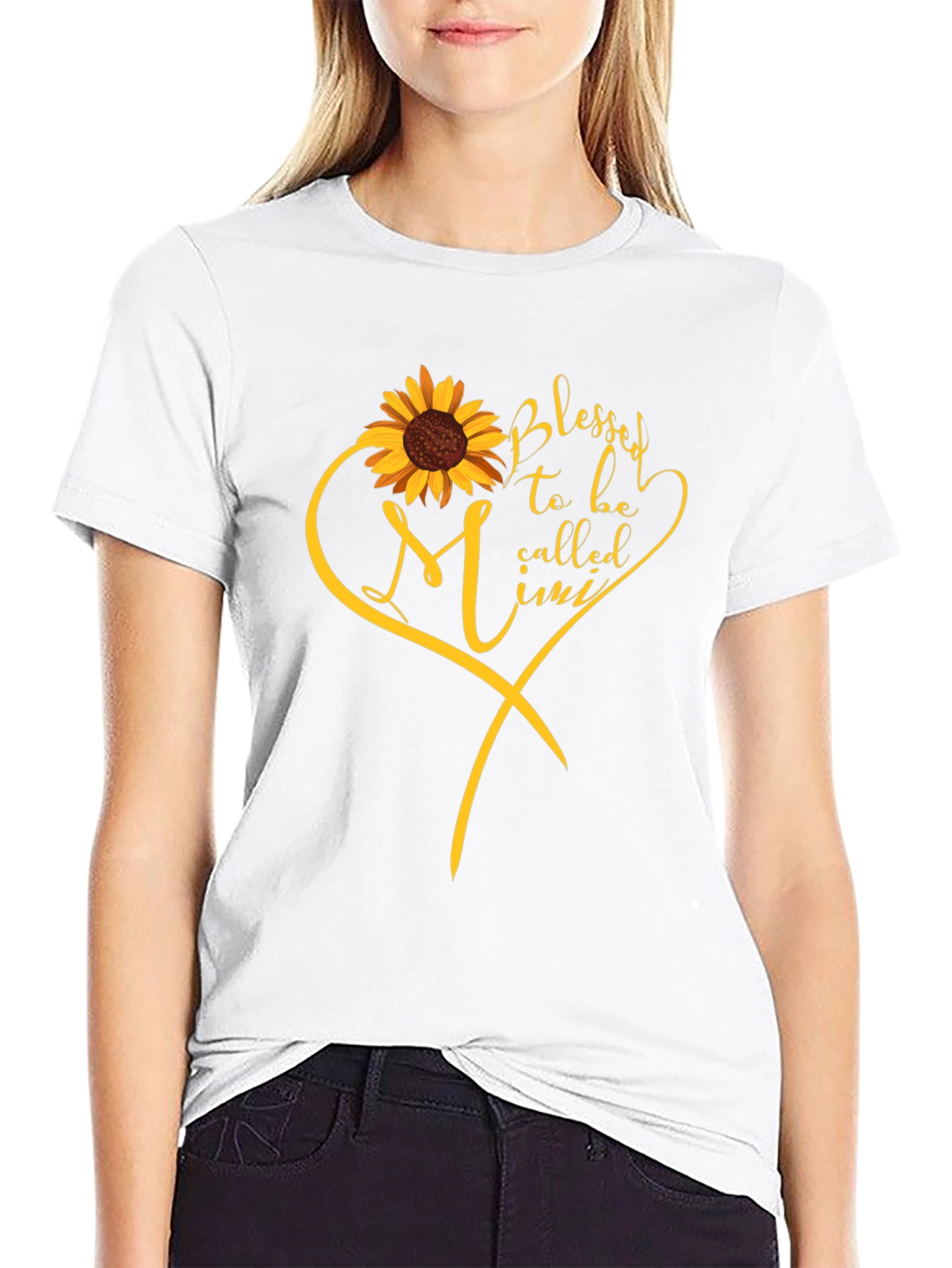 Blessed Mimi Sunflower Graphic Tee