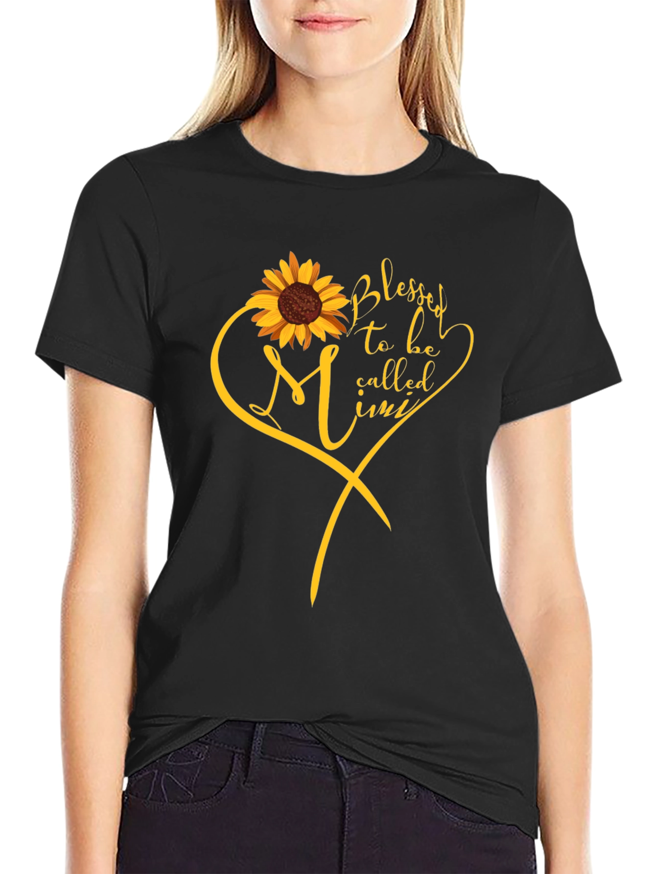 Blessed Mimi Sunflower Graphic Tee