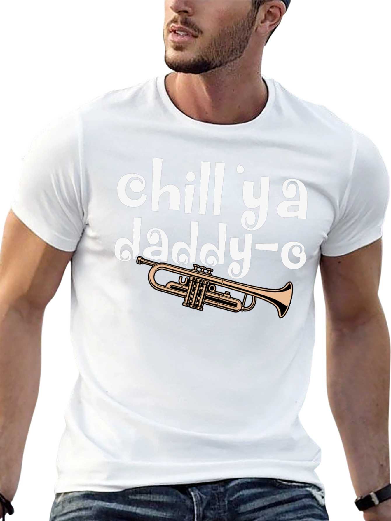 Chill Ya Daddy-O Trumpet Graphic Tee