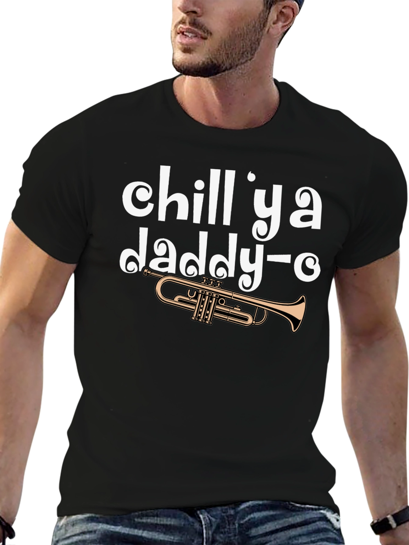 Chill Ya Daddy-O Trumpet Graphic Tee