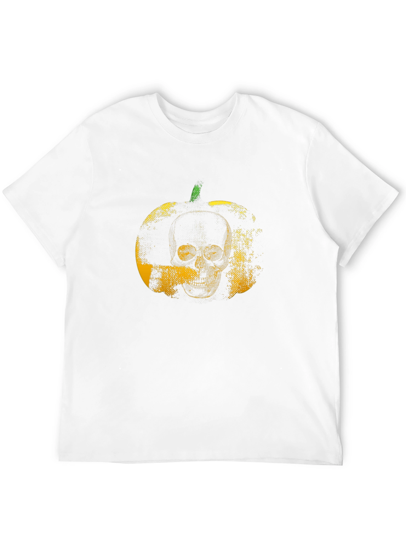 Skull Pumpkin Graphic Black T-Shirt