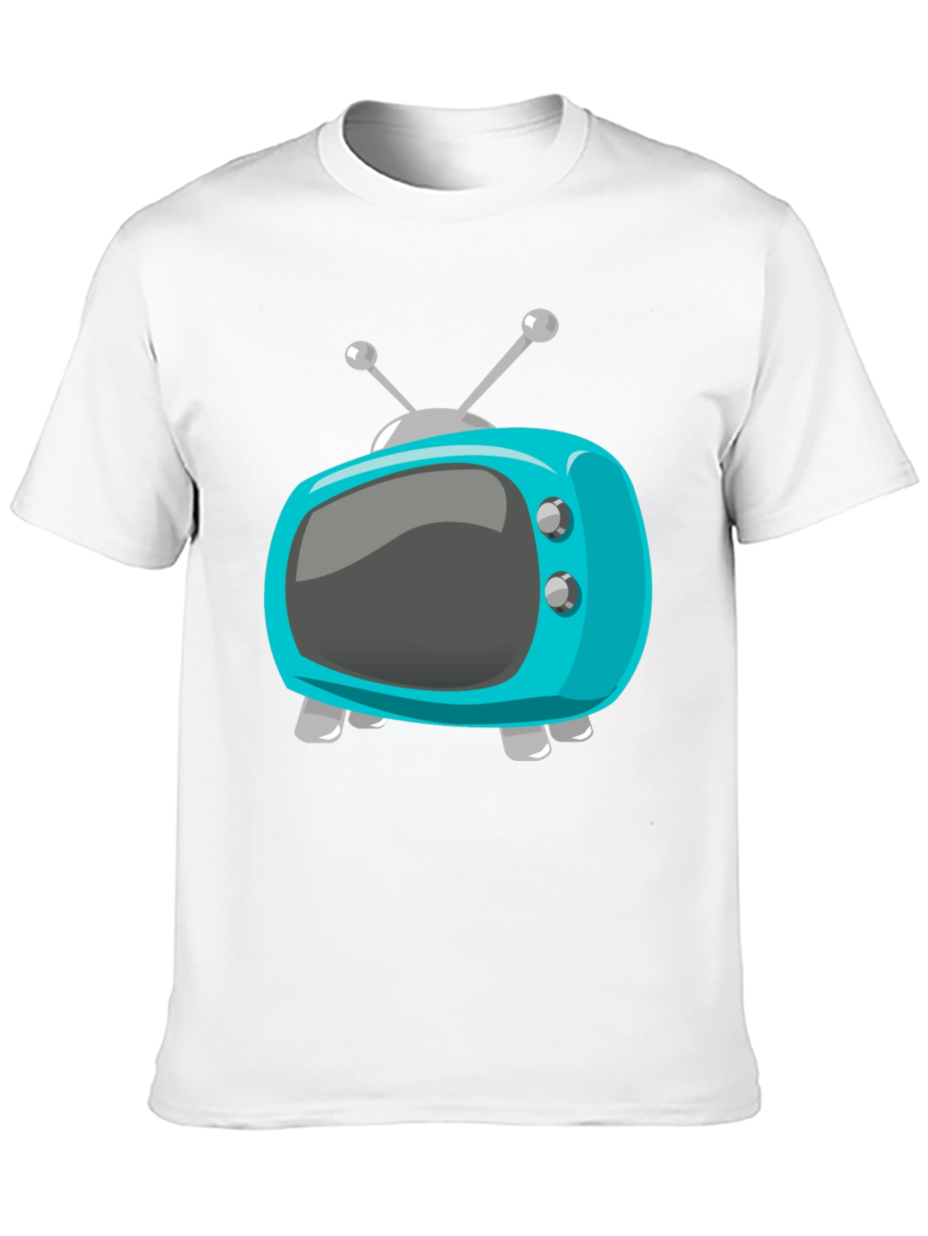 Retro Cartoon TV Graphic T-Shirt