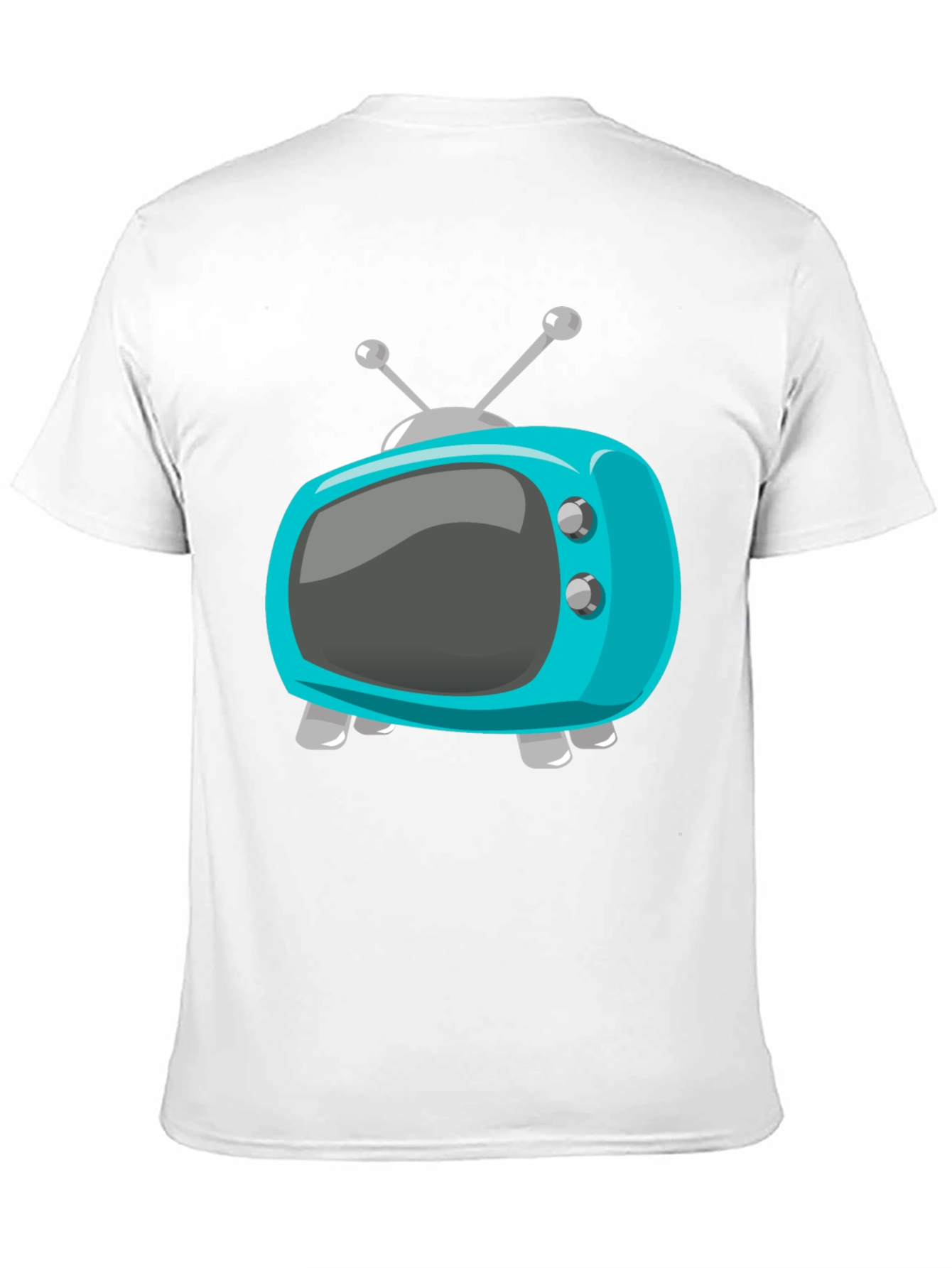 Retro Cartoon TV Graphic T-Shirt