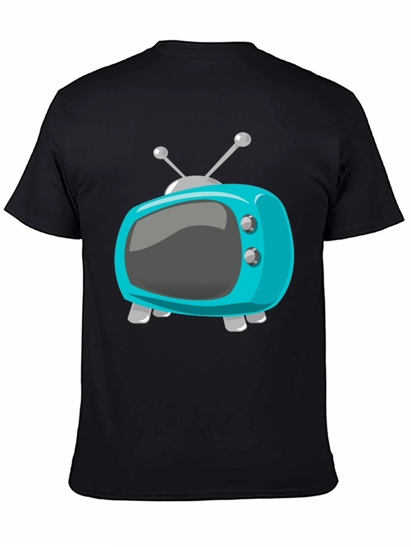 Retro Cartoon TV Graphic T-Shirt