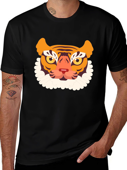 Tiger Graphic Black T-Shirt - Stylish Casual Wear