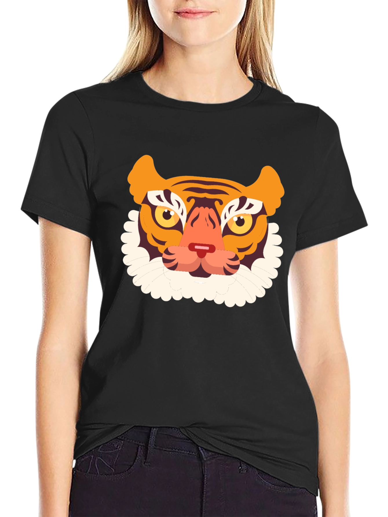 Tiger Graphic Black T-Shirt - Stylish Casual Wear