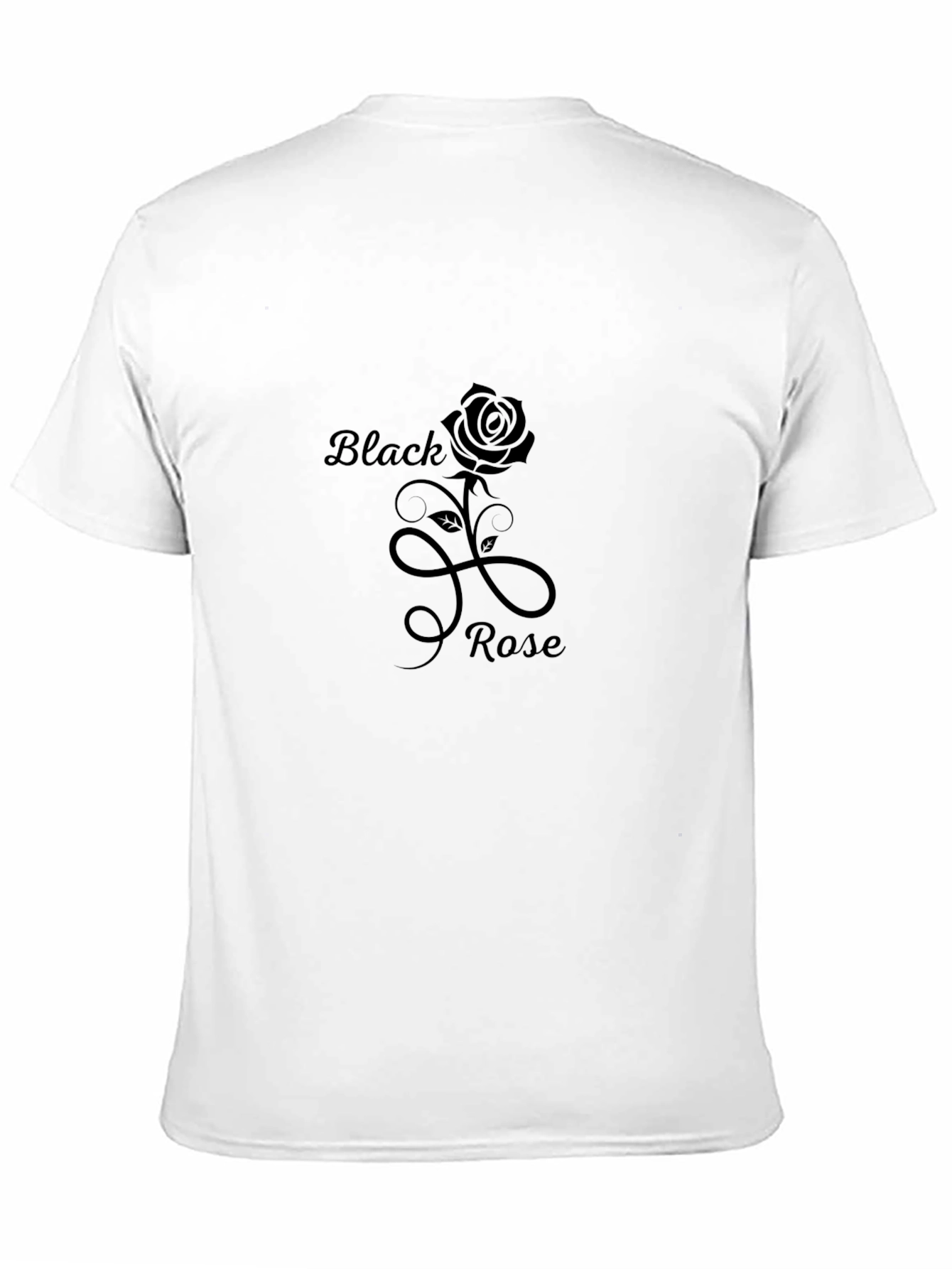 Black Rose Graphic T-Shirt - Stylish Mens Tee