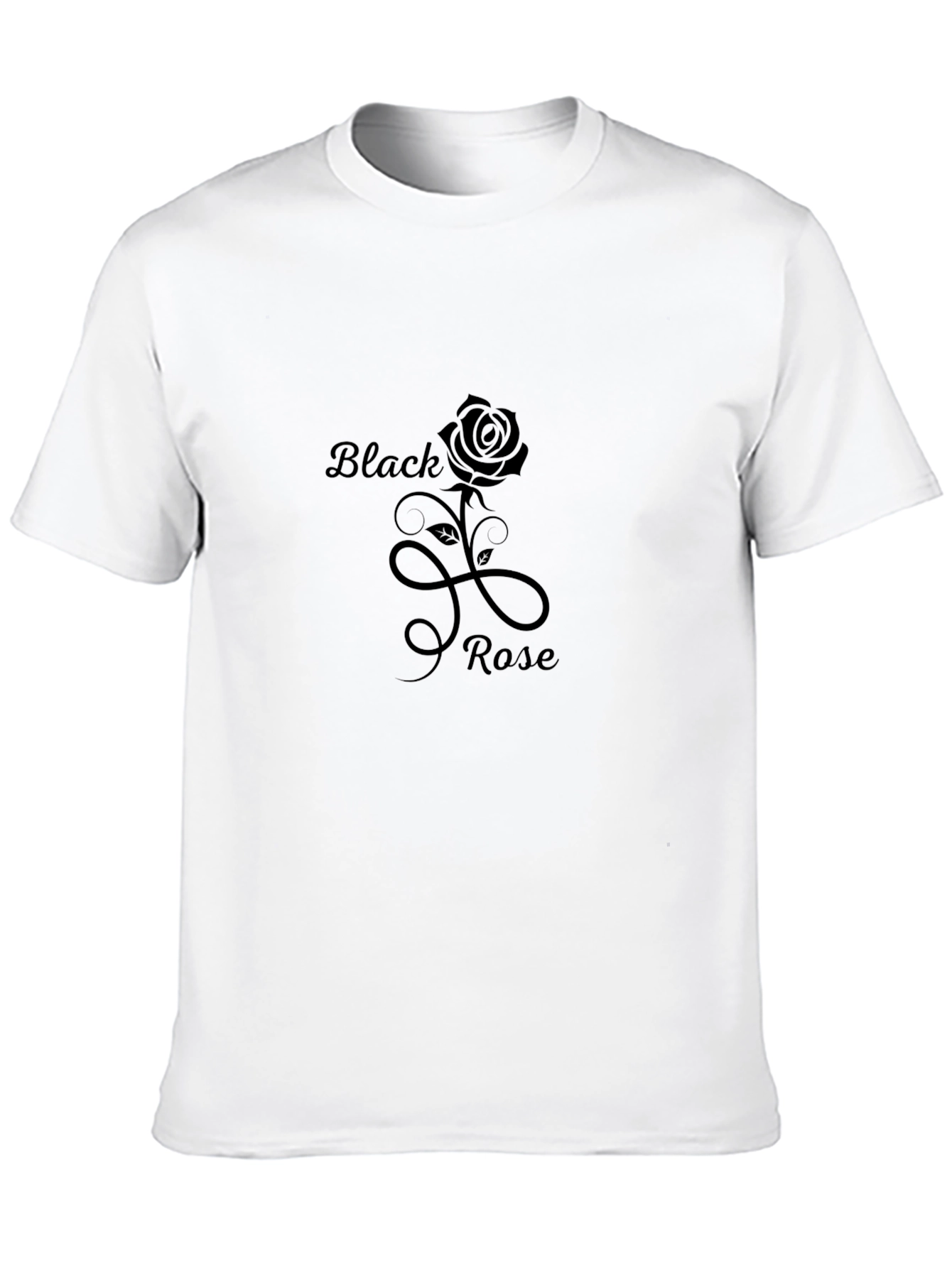 Black Rose Graphic T-Shirt - Stylish Mens Tee