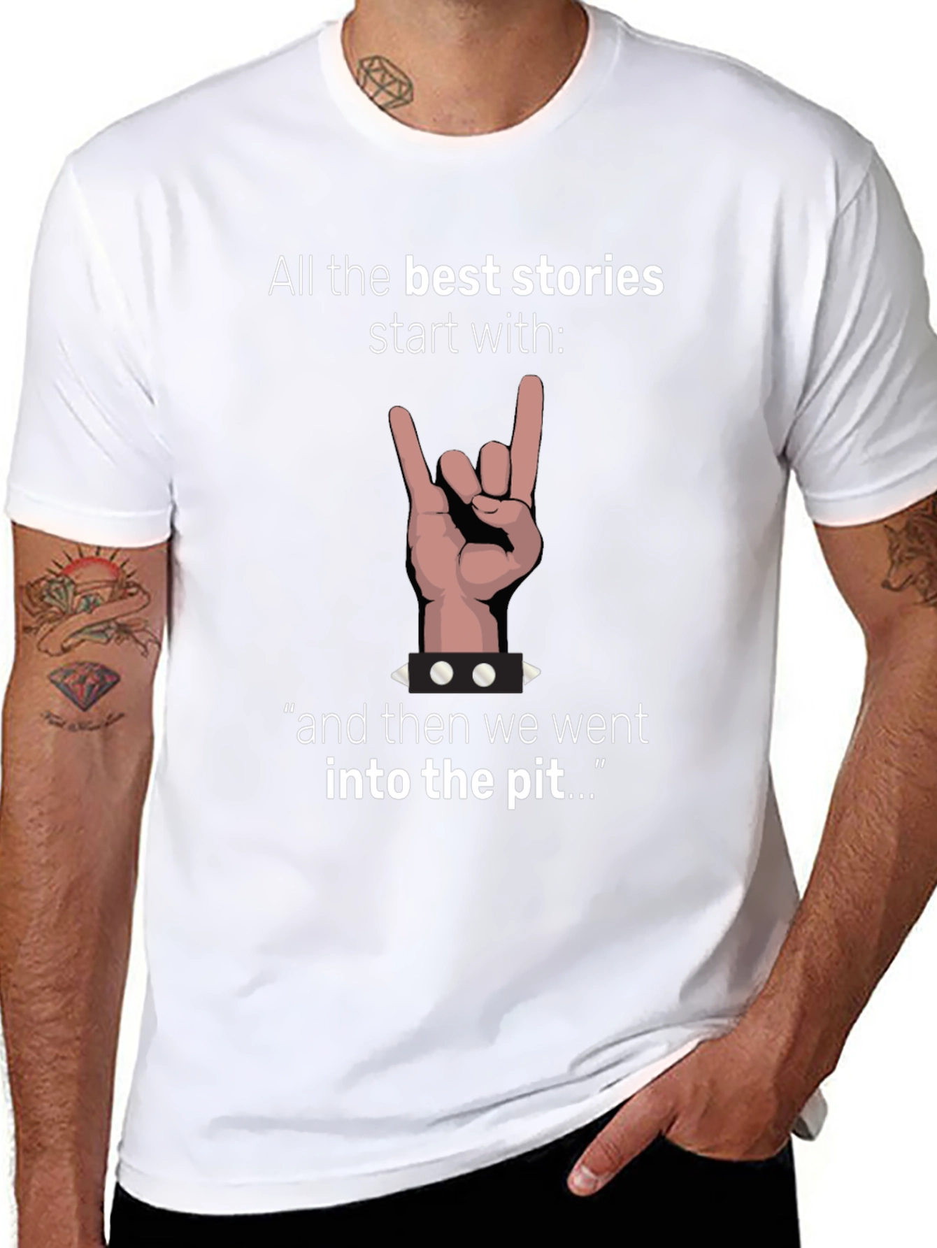 Rock On: All Best Stories Start T-Shirt