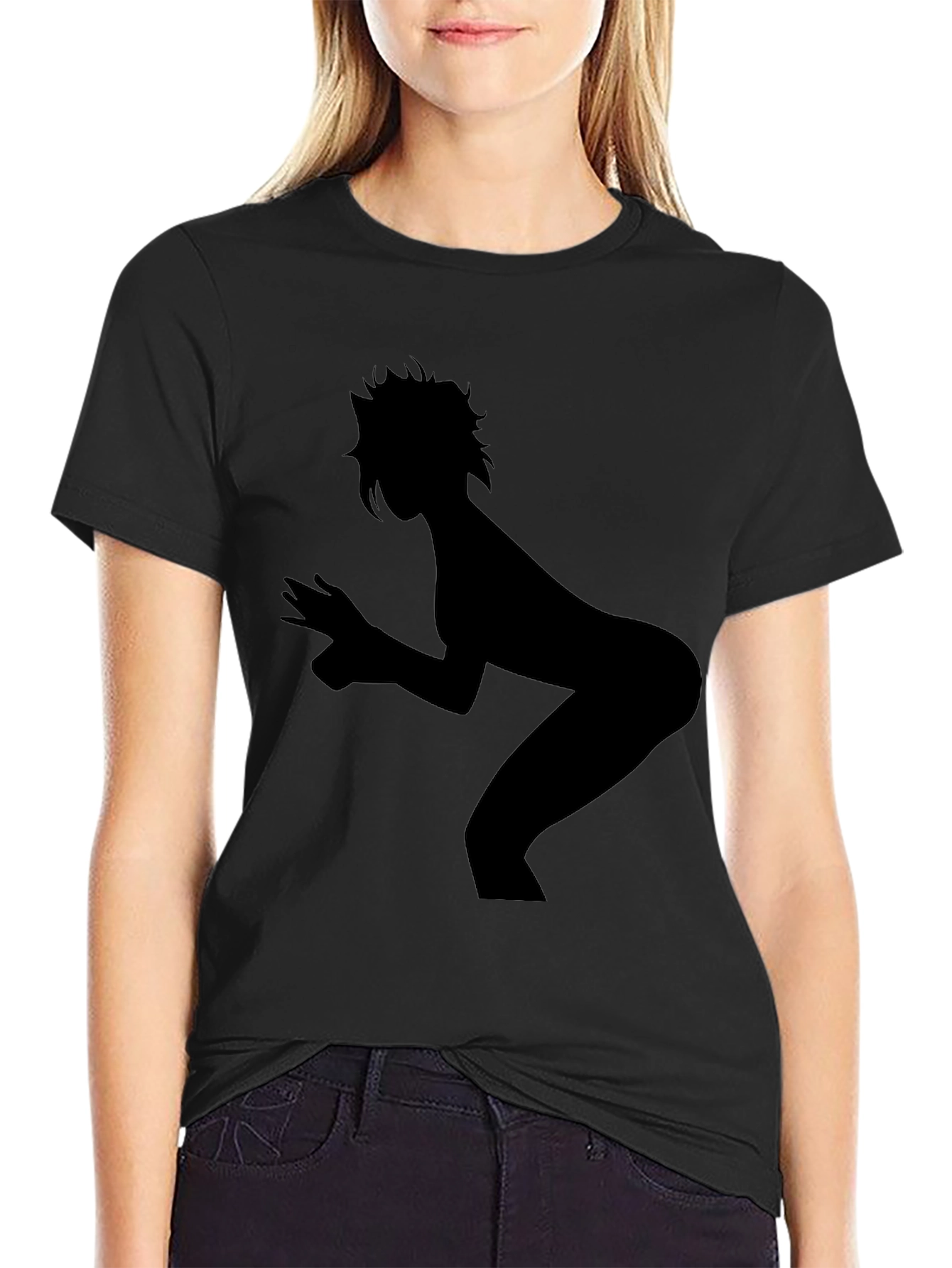 Silhouette Graphic Tee - Black Unisex T-Shirt