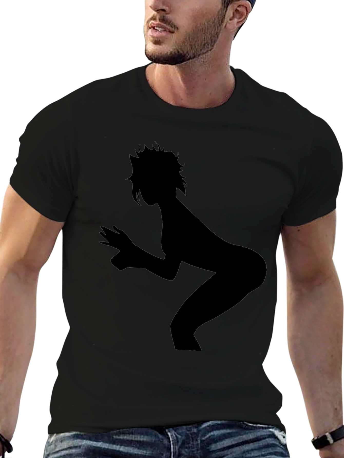 Silhouette Graphic Tee - Black Unisex T-Shirt