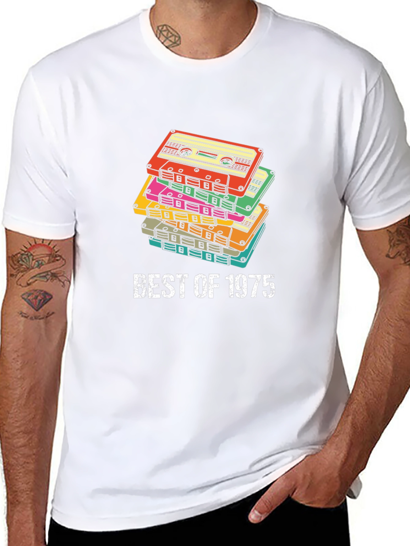 Retro Cassette Tape T-Shirt - Best of 1975