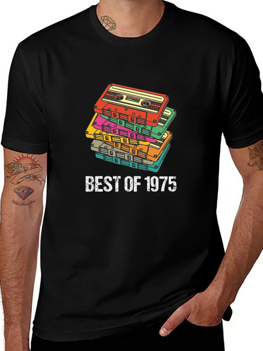 Retro Cassette Tape T-Shirt - Best of 1975