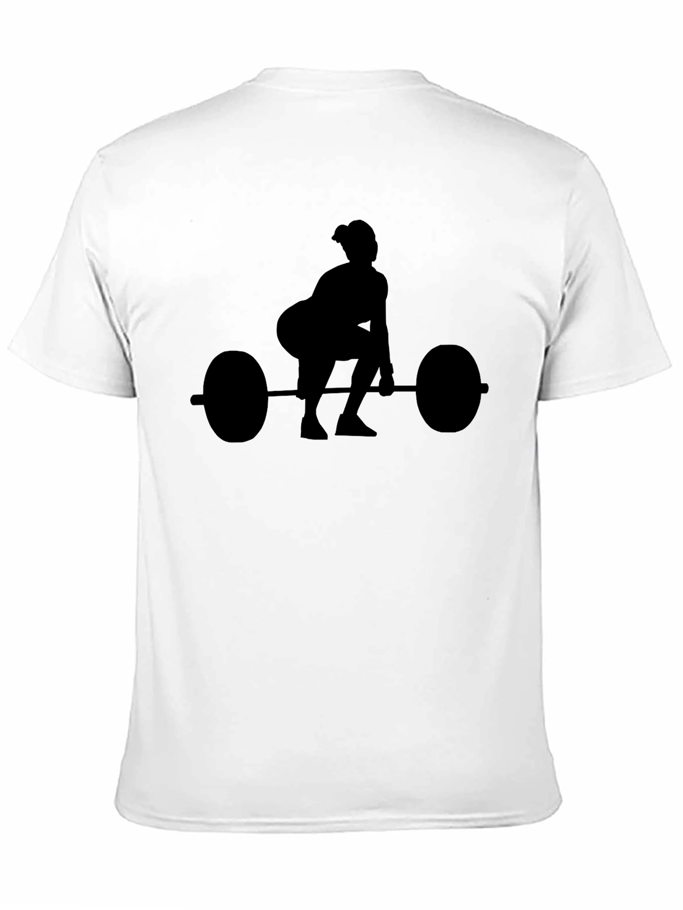 Weightlifting Silhouette Black T-Shirt