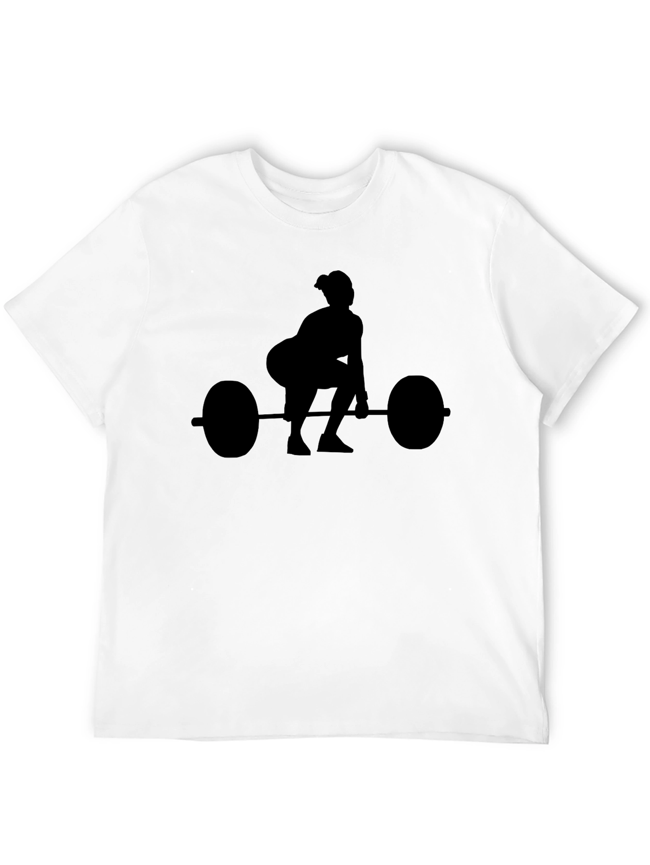 Weightlifting Silhouette Black T-Shirt