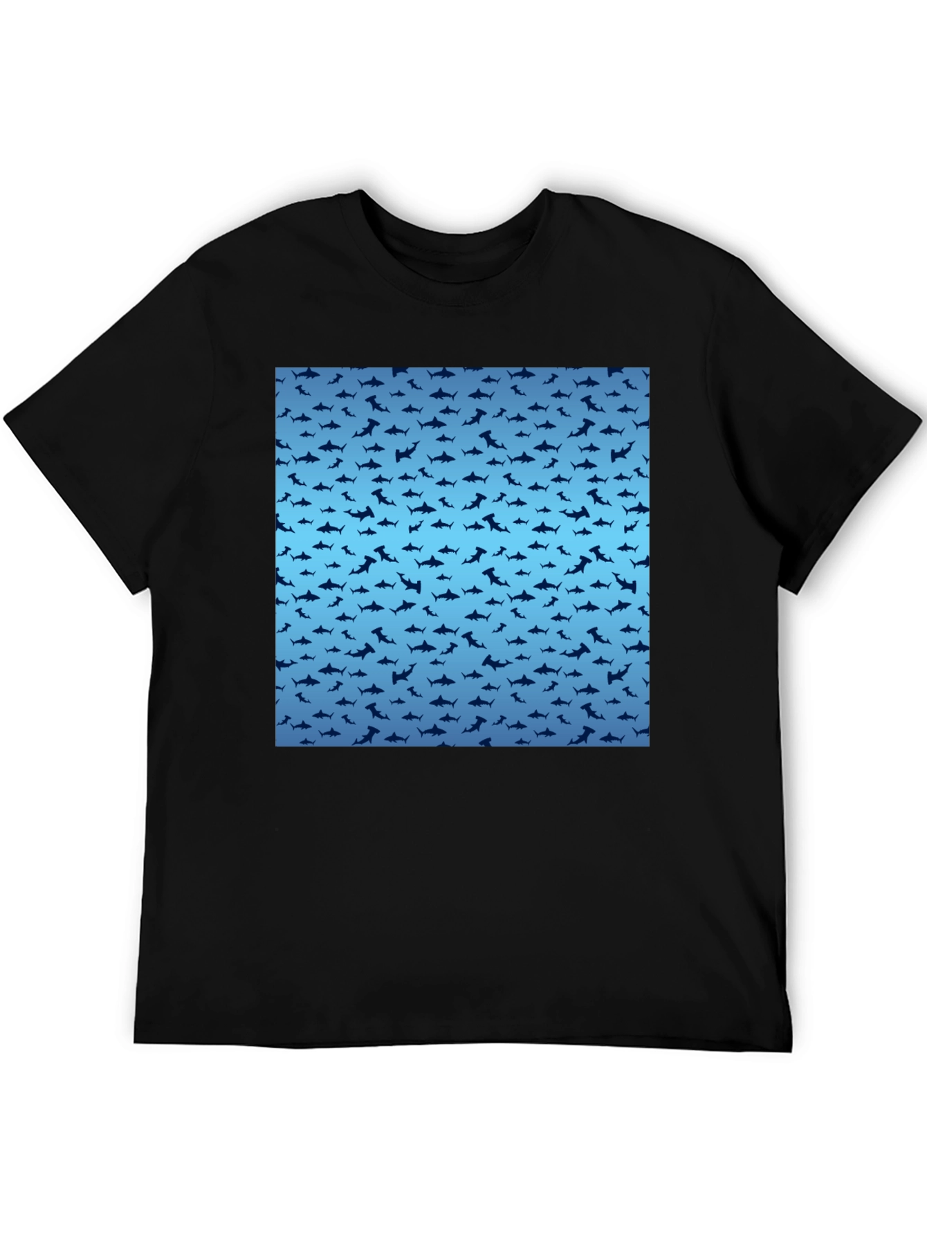 Shark Pattern T-Shirt - Stylish Mens Tee