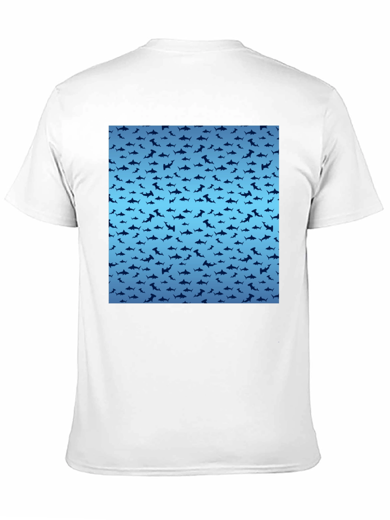 Shark Pattern T-Shirt - Stylish Mens Tee