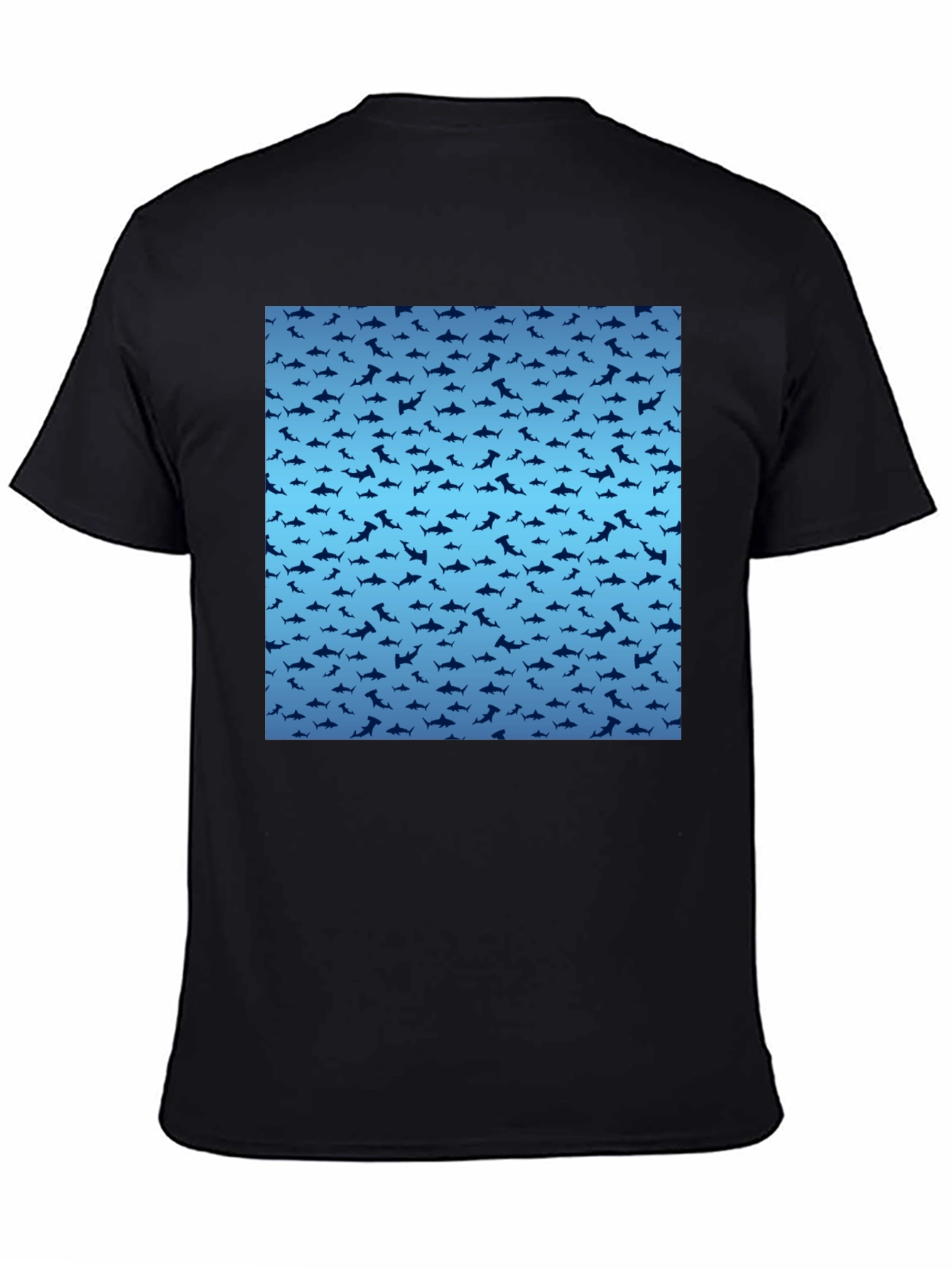 Shark Pattern T-Shirt - Stylish Mens Tee