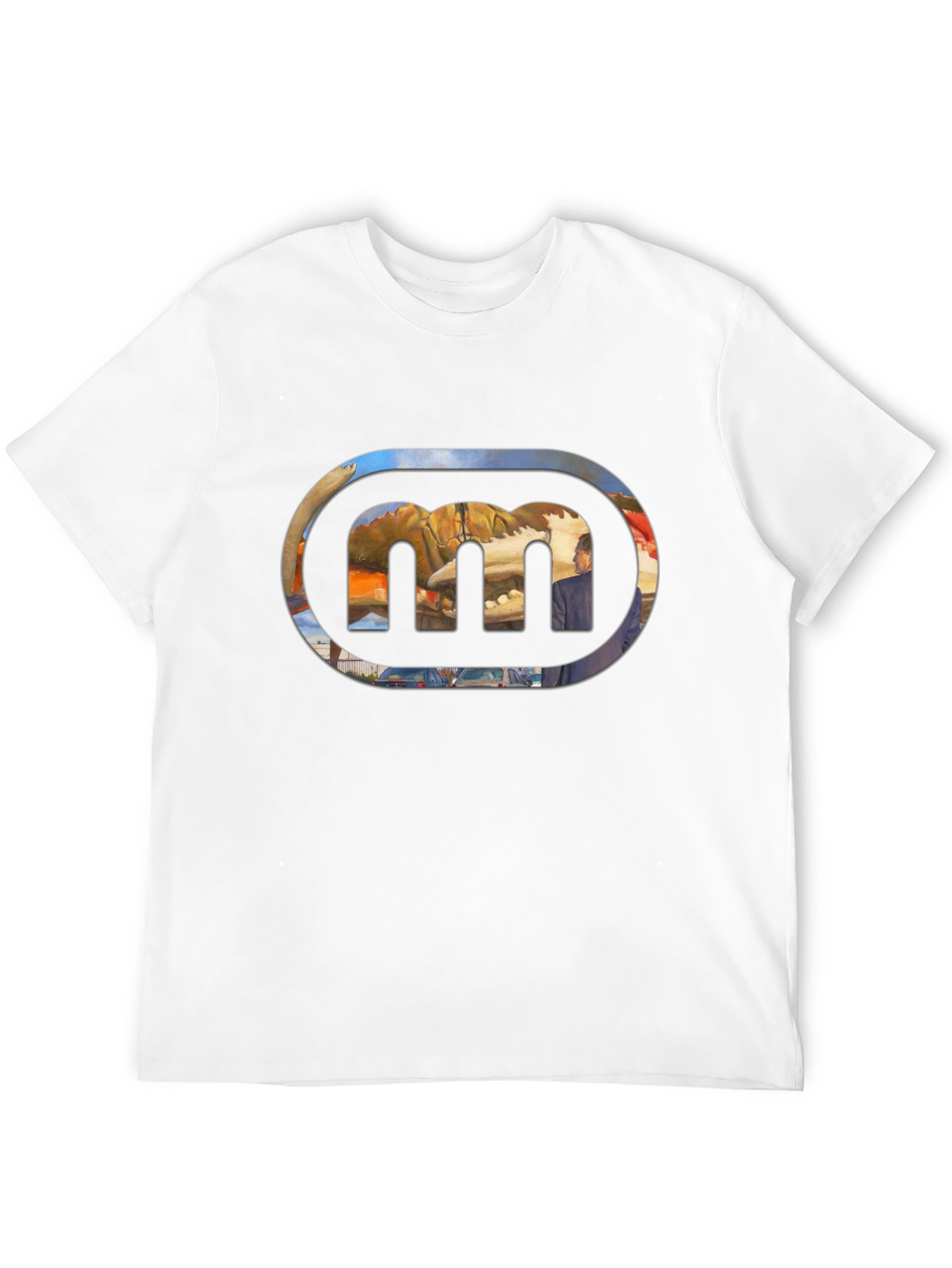 Black Graphic Tee with Unique Logo