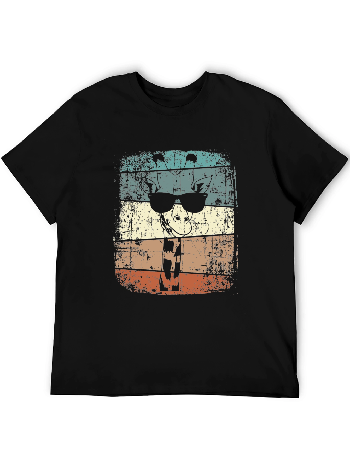 Cool Giraffe Retro Style Tee