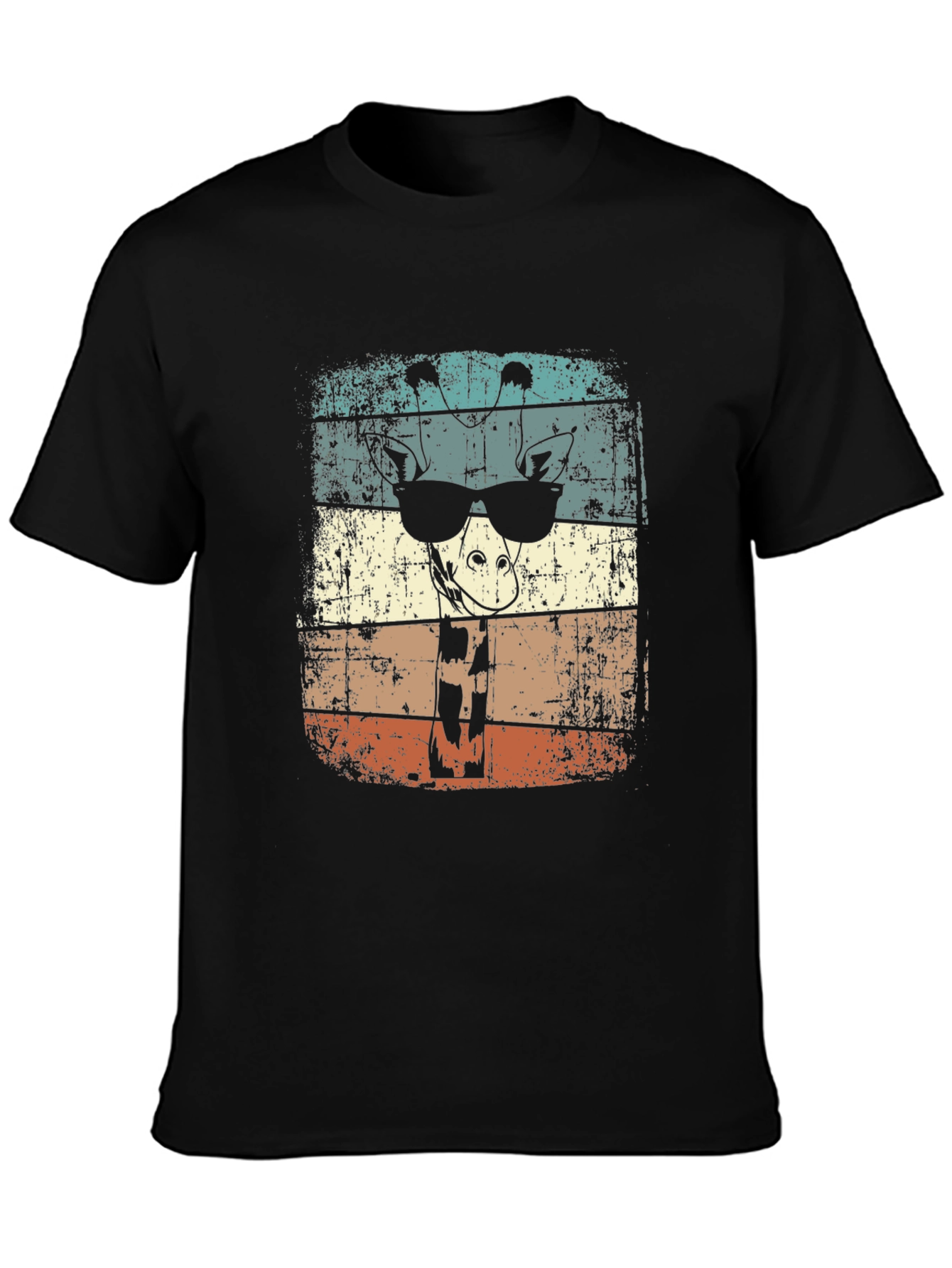 Cool Giraffe Retro Style Tee