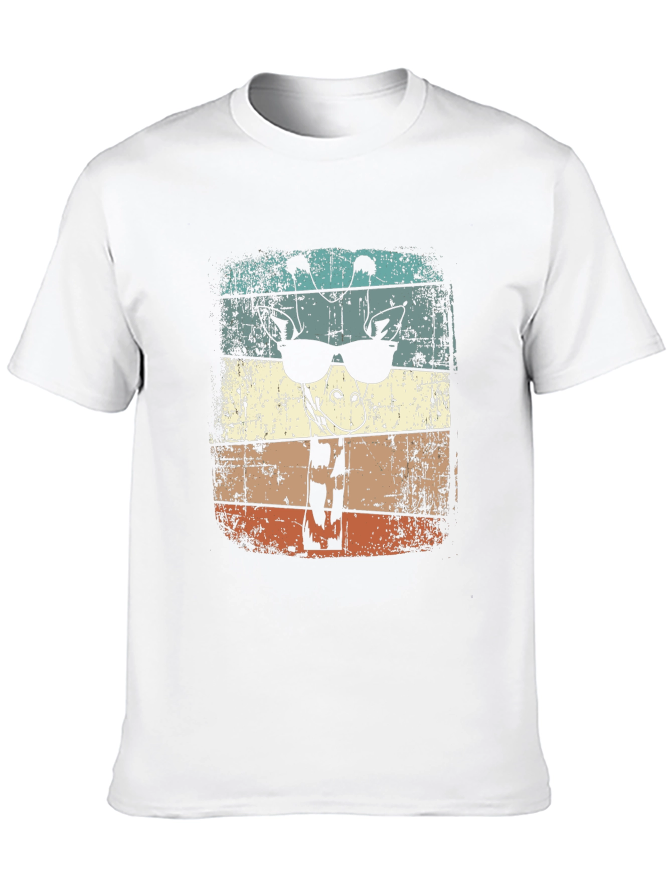 Cool Giraffe Retro Style Tee